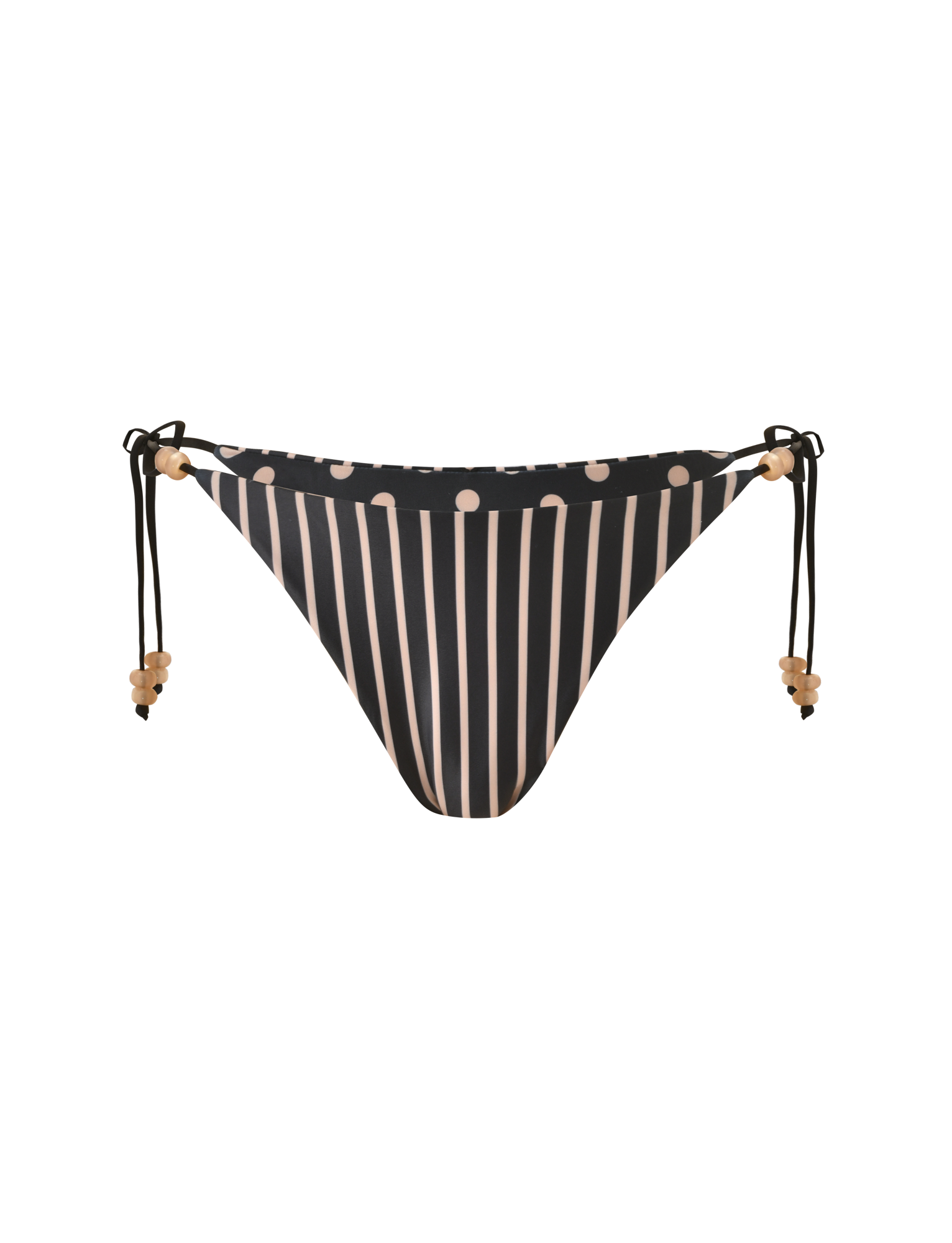 FINLEA REVERSIBLE BIKINI BOTTOM - BLACK AND TAN - Image 9