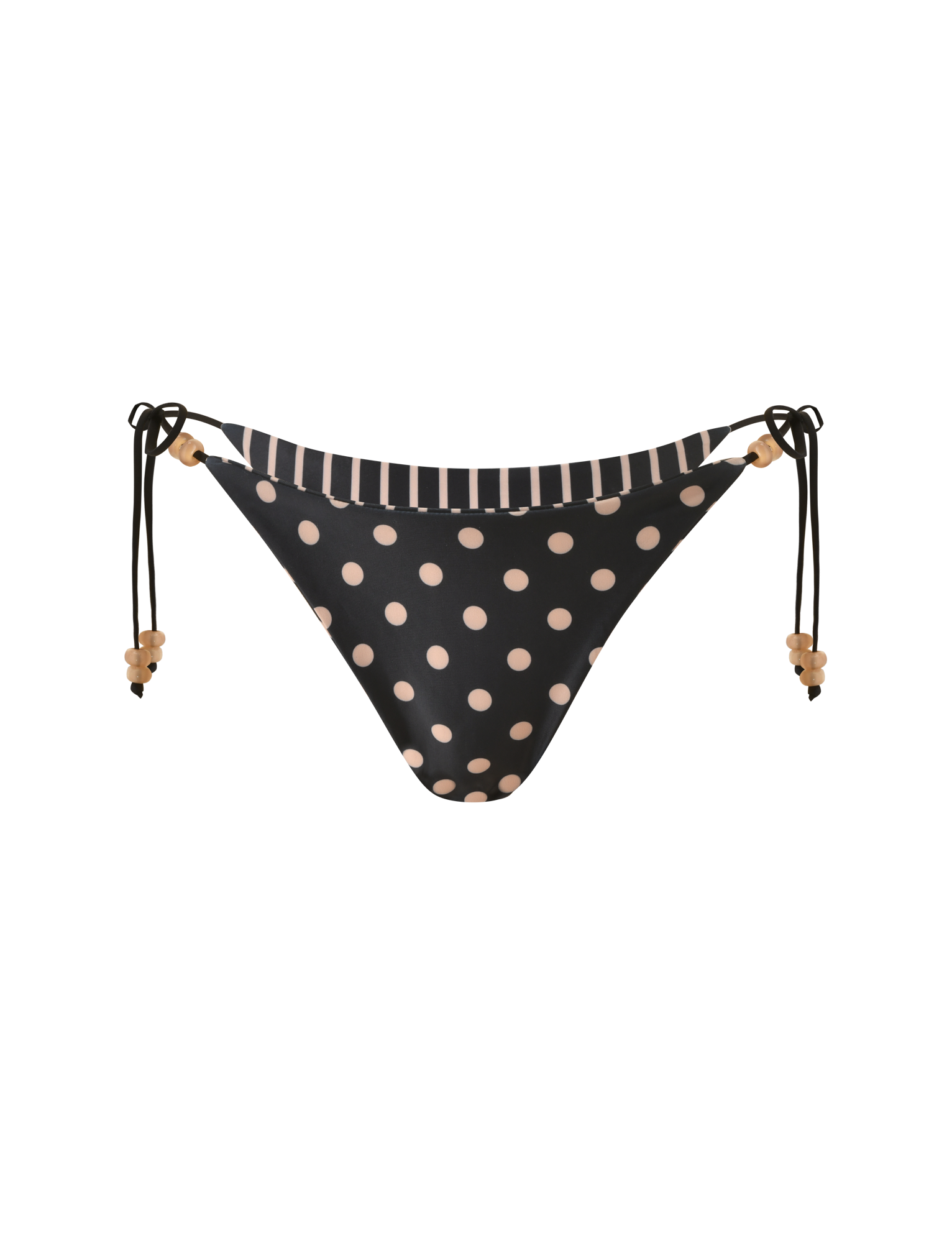 FINLEA REVERSIBLE BIKINI BOTTOM - BLACK AND TAN - Image 7
