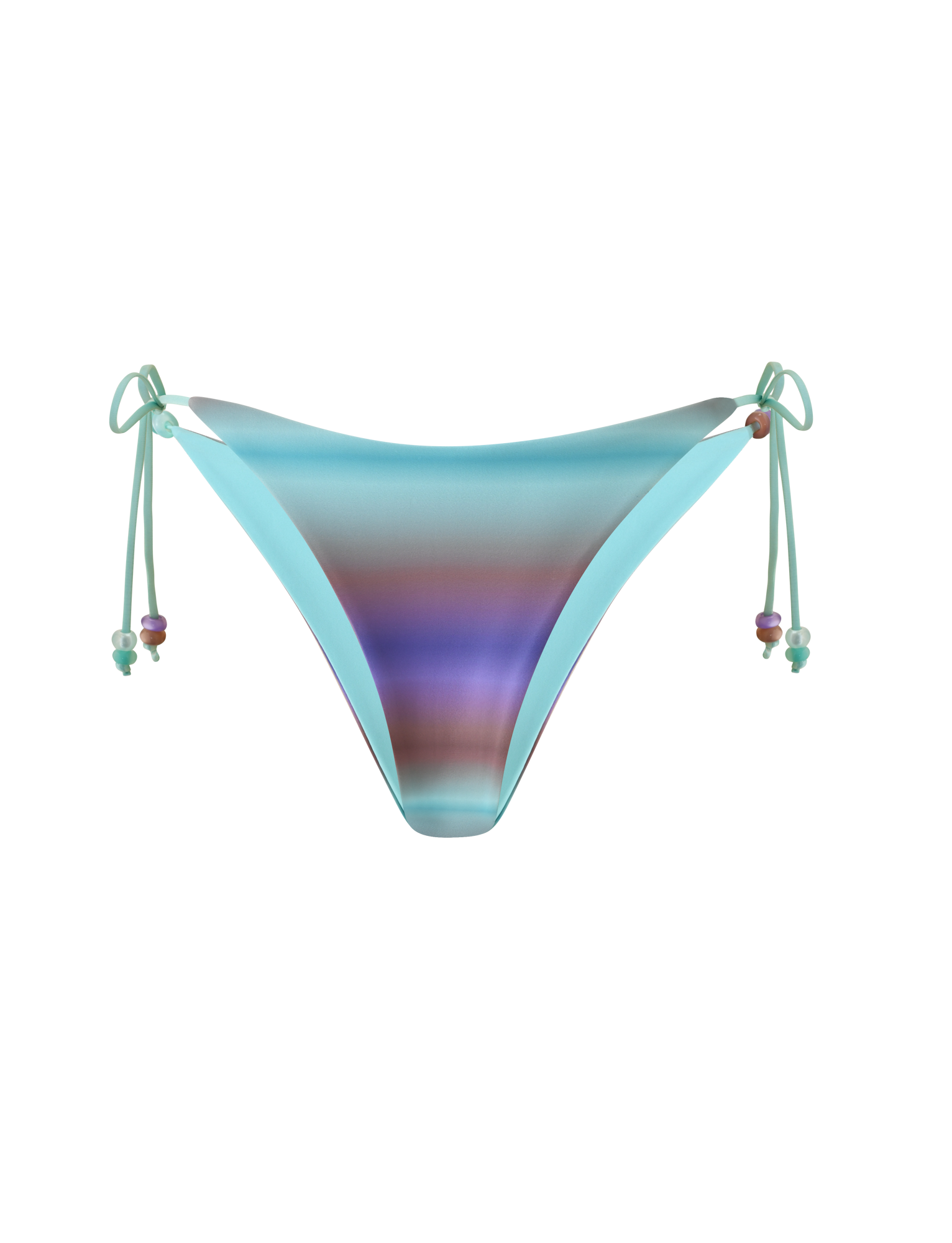 REVERSIBLE FINLEA BIKINI BOTTOM - MERMAID OMBRE STRIPE - Image 7