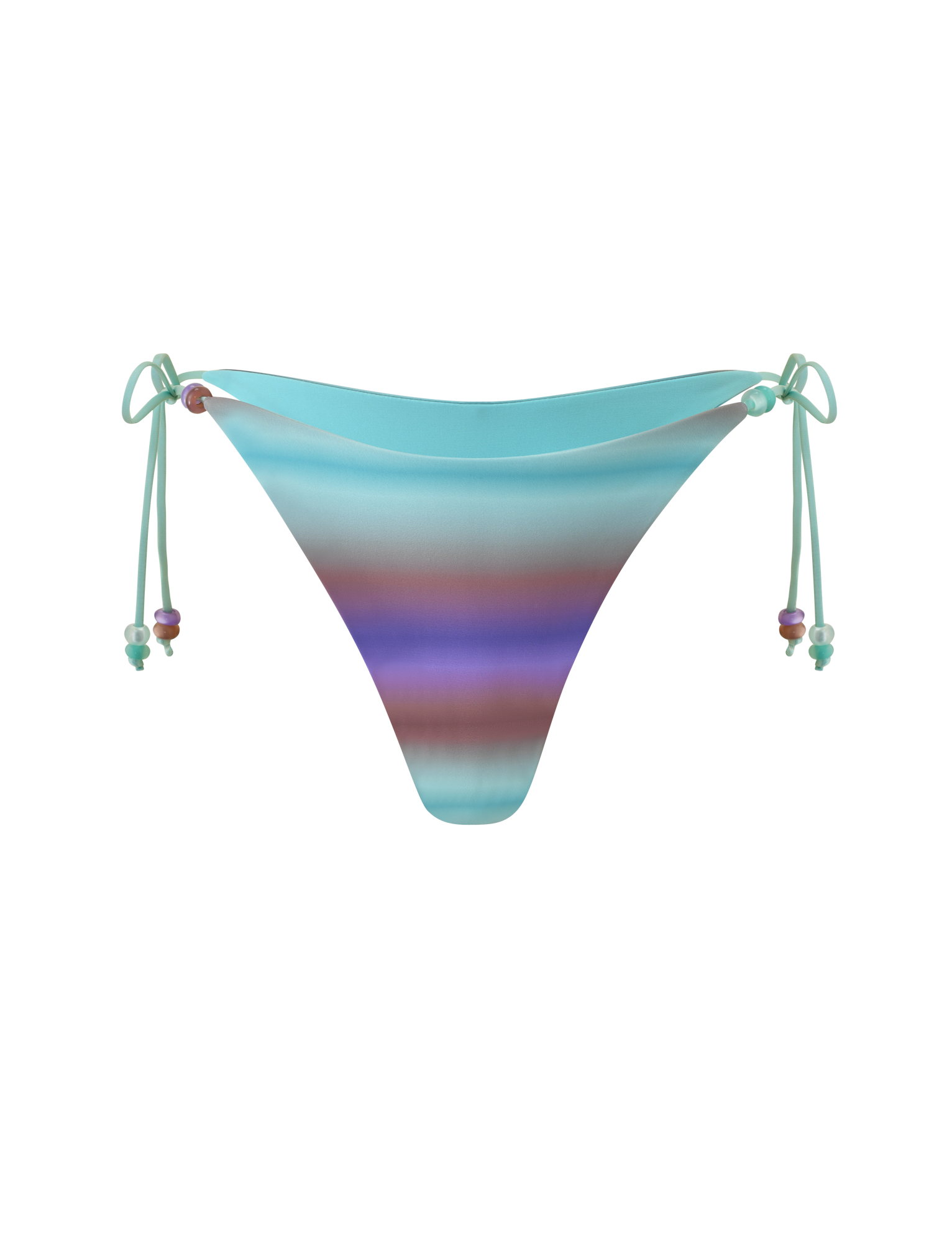 REVERSIBLE FINLEA BIKINI BOTTOM - MERMAID OMBRE STRIPE - Image 8