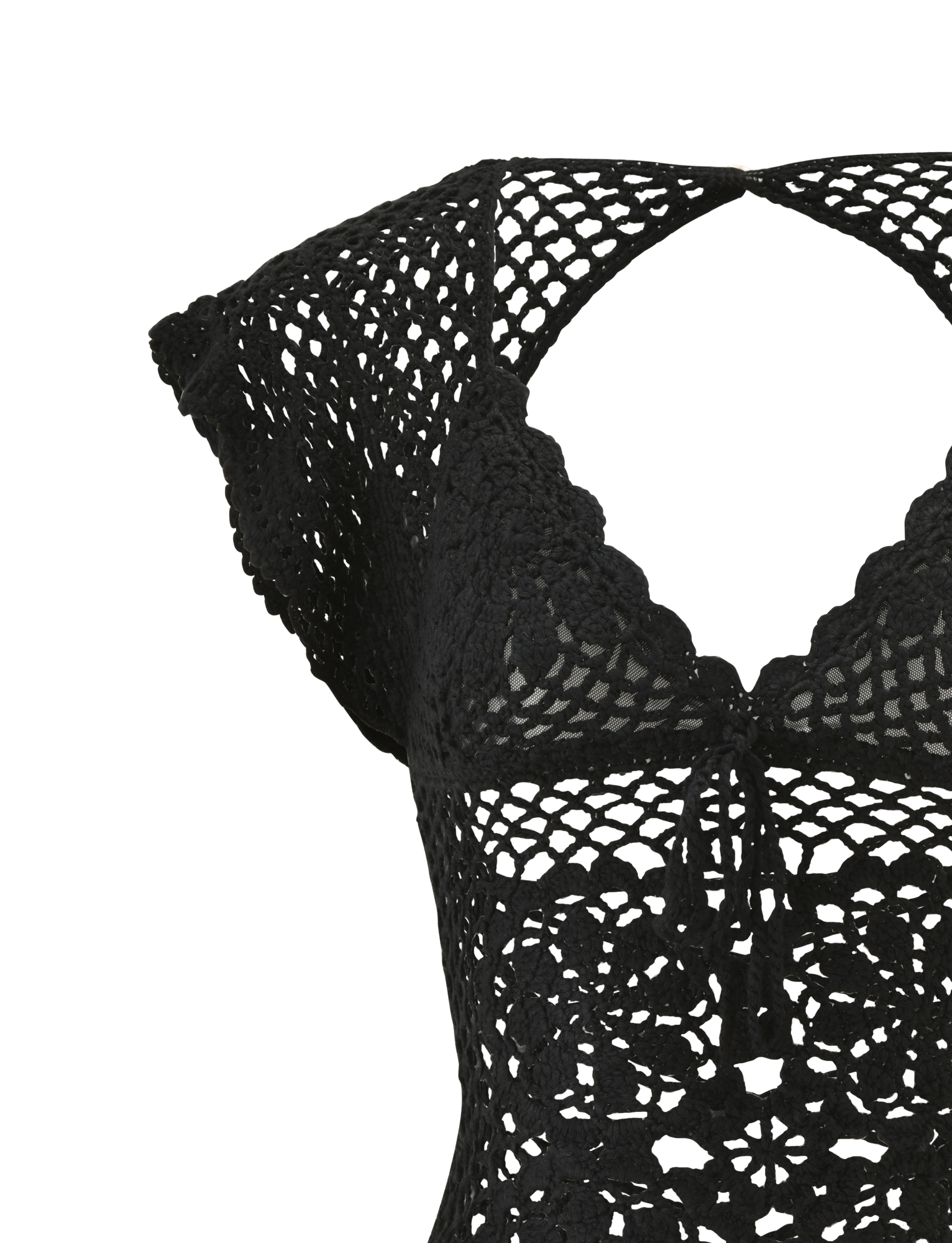 SASHA CROCHET TOP - BLACK - Image 13