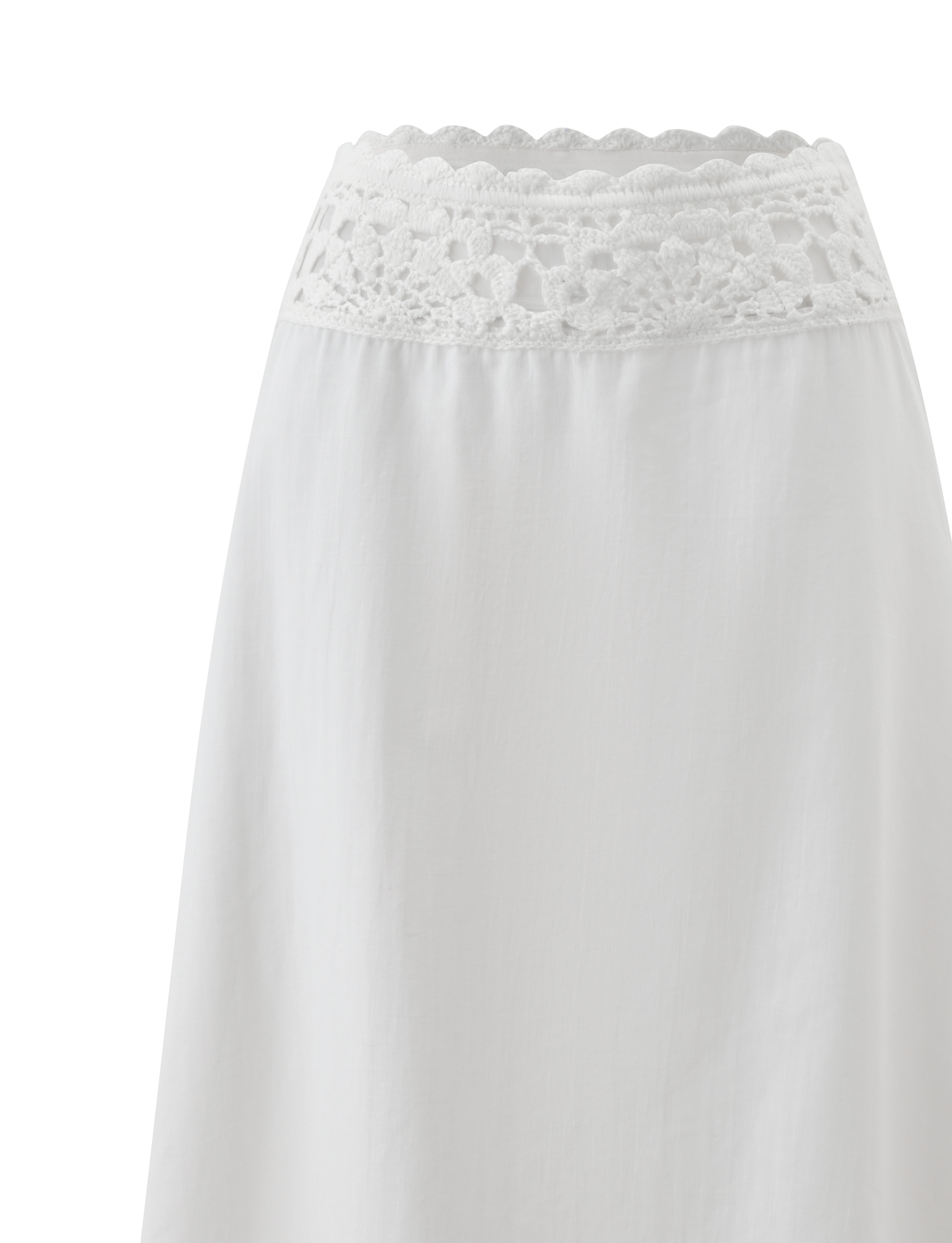 SASHA CROCHET MIDI SKIRT - IVORY - Image 10