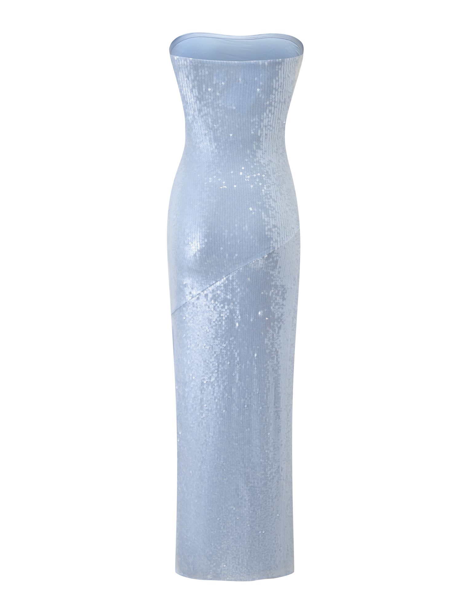 THEO SEQUIN MAXI DRESS - SOFT BLUE - Image 7