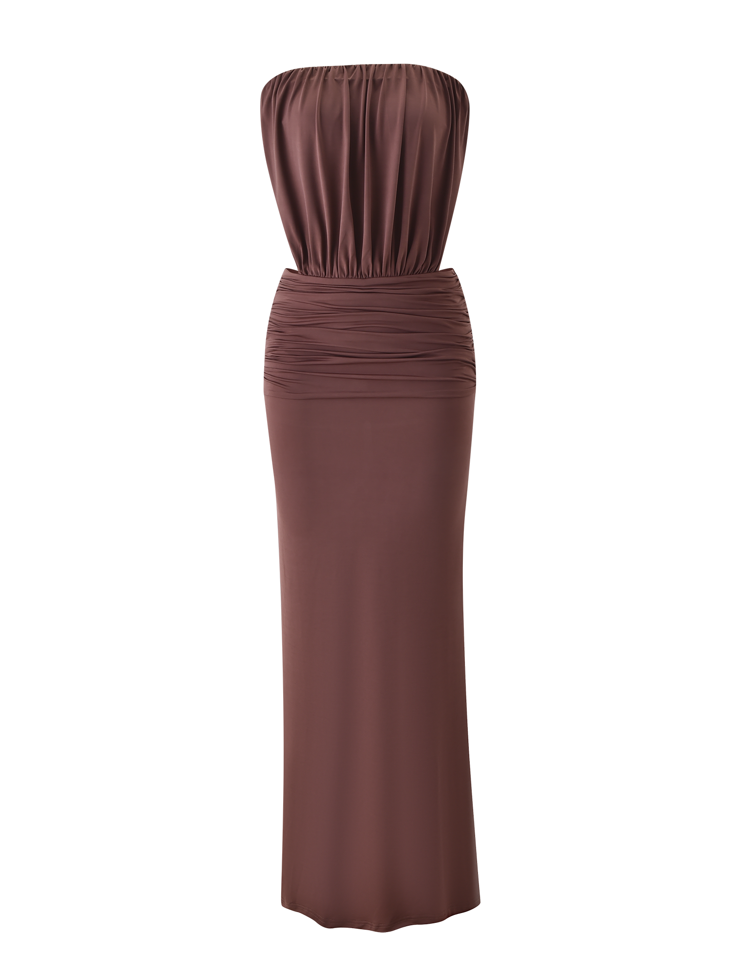 IOLLA STRAPLESS MAXI DRESS - MOCHA - Image 7