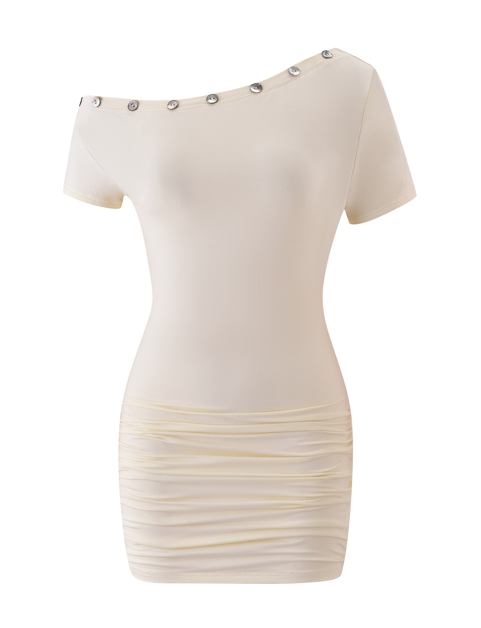 MARITA MINI DRESS - CREAM - Image 7