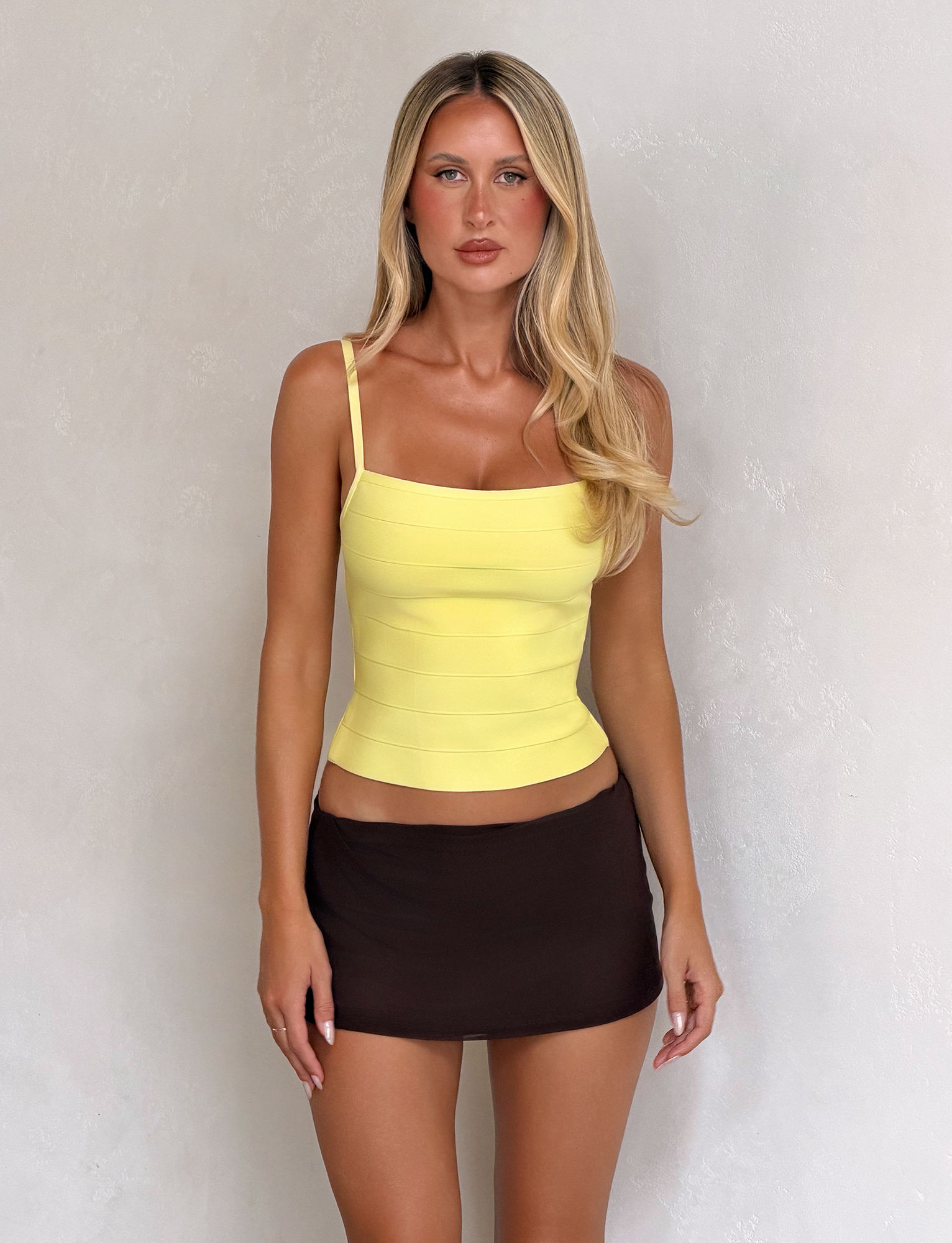 MIDORI BANDAGE TOP - YELLOW - Image 2