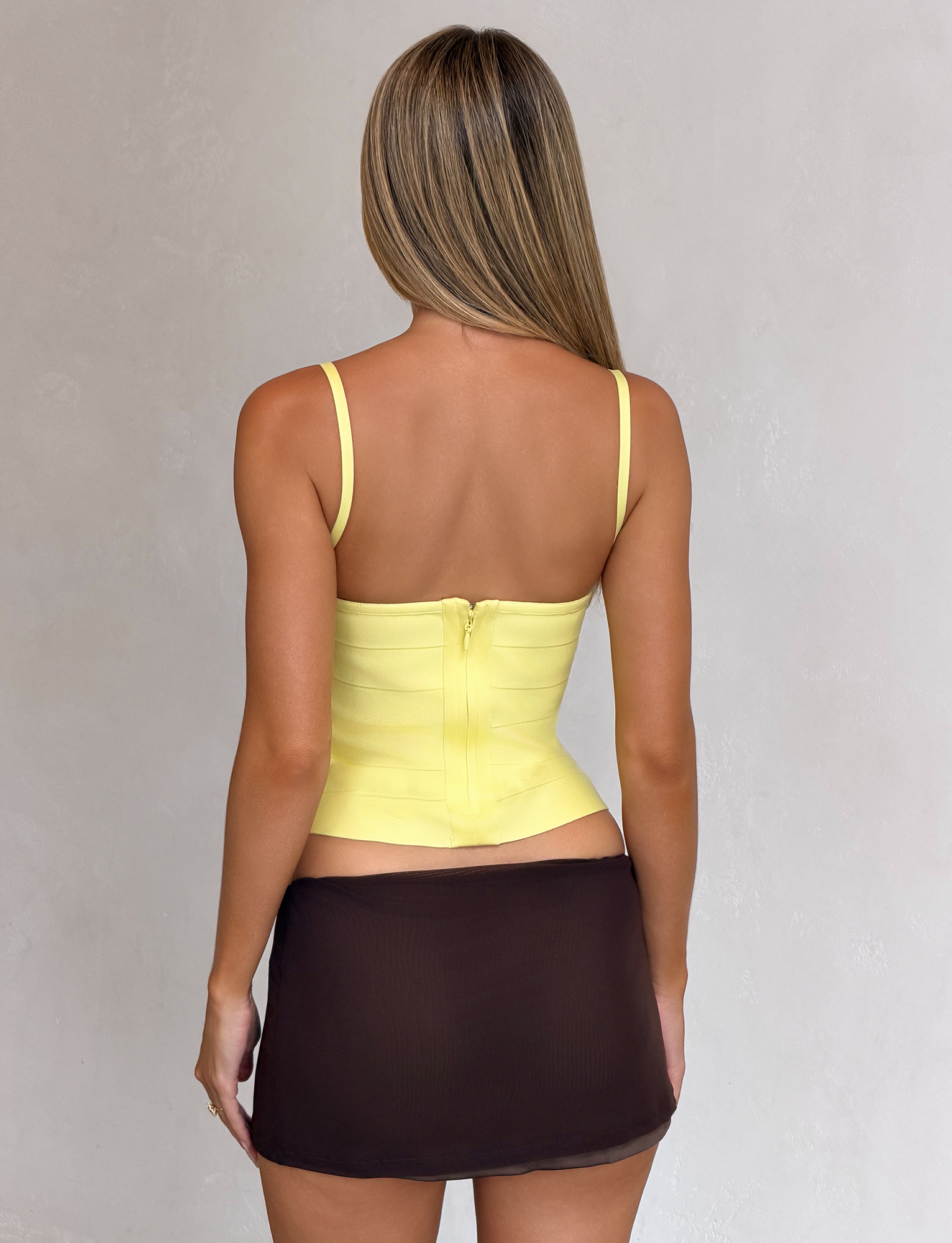 MIDORI BANDAGE TOP - YELLOW - Image 3