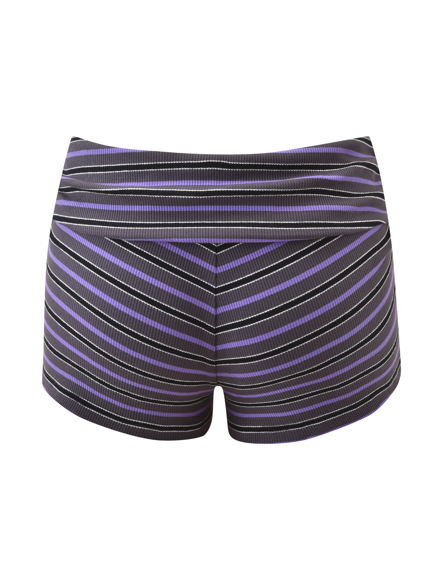 CERYS RIB SHORT - GREY STRIPE - Image 8