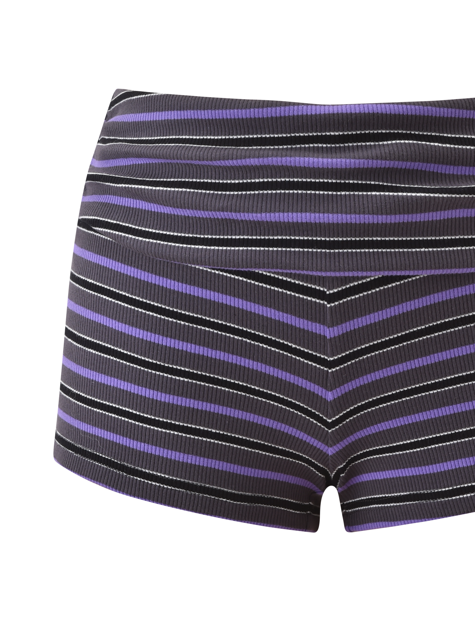 CERYS RIB SHORT - GREY STRIPE - Image 9