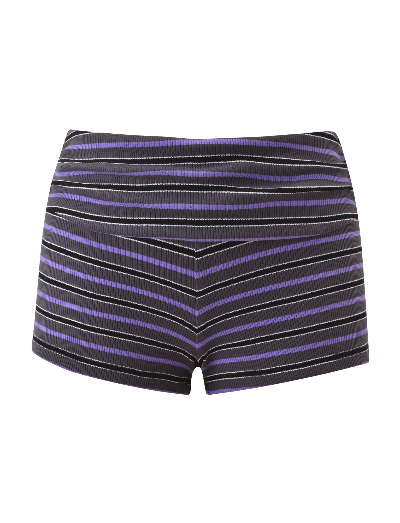 CERYS RIB SHORT - GREY STRIPE - Image 7