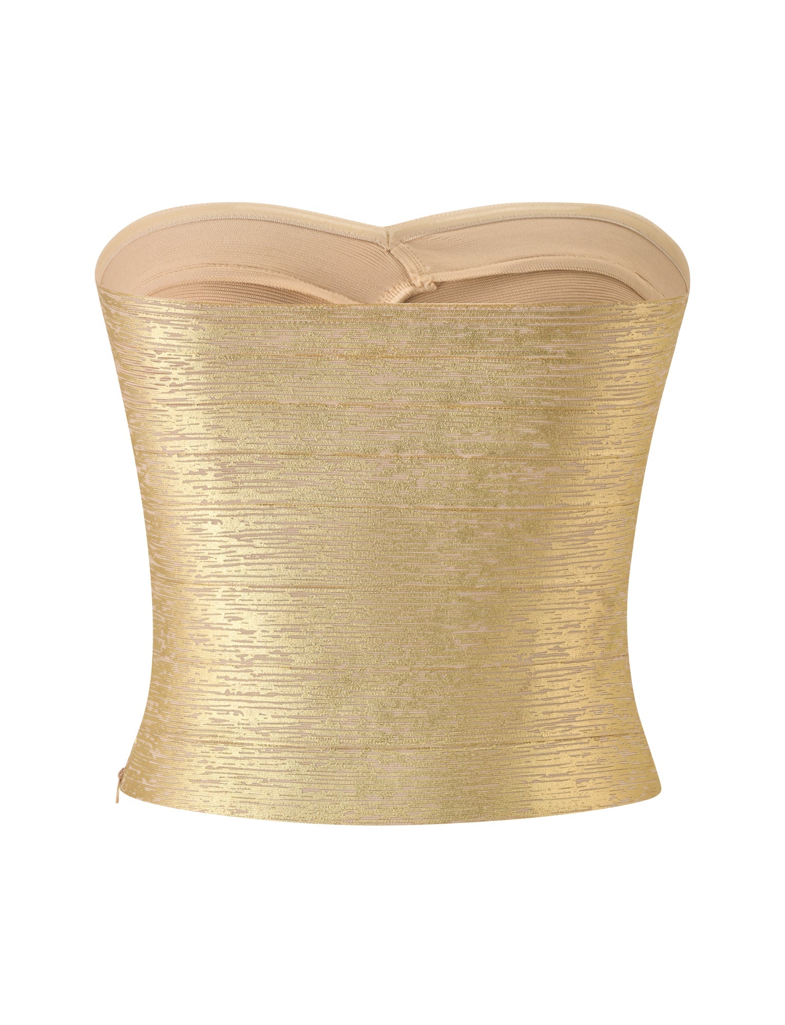 NIYA METALLIC BANDAGE TOP - GOLD - Image 8