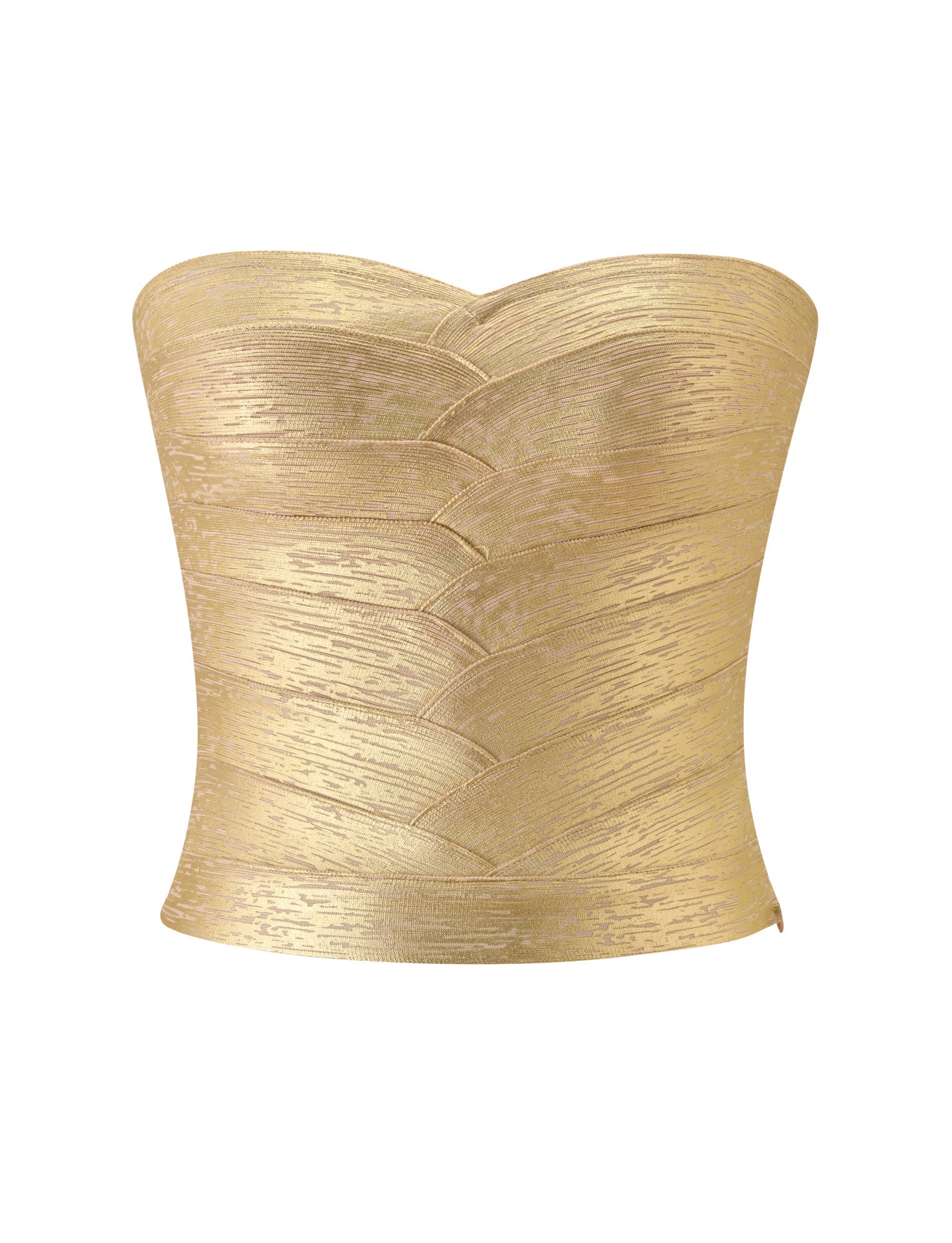 NIYA METALLIC BANDAGE TOP - GOLD - Image 7