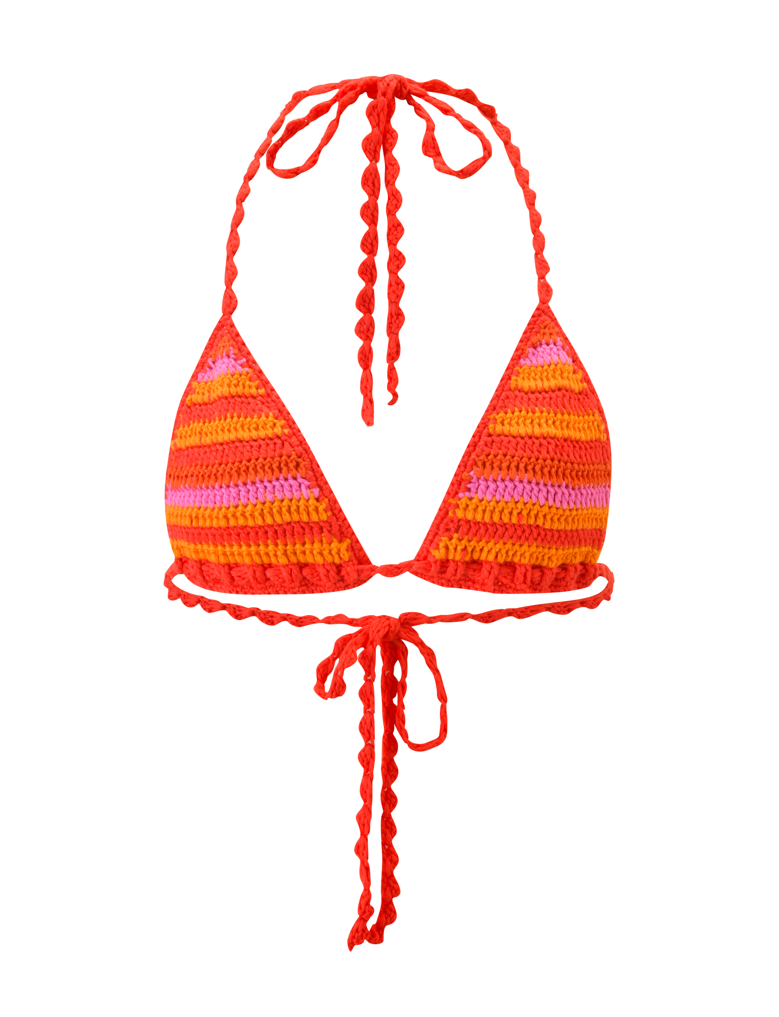 CORA BIKINI TOP 2.0 - SUNSET TROPICAL STRIPE - Image 8