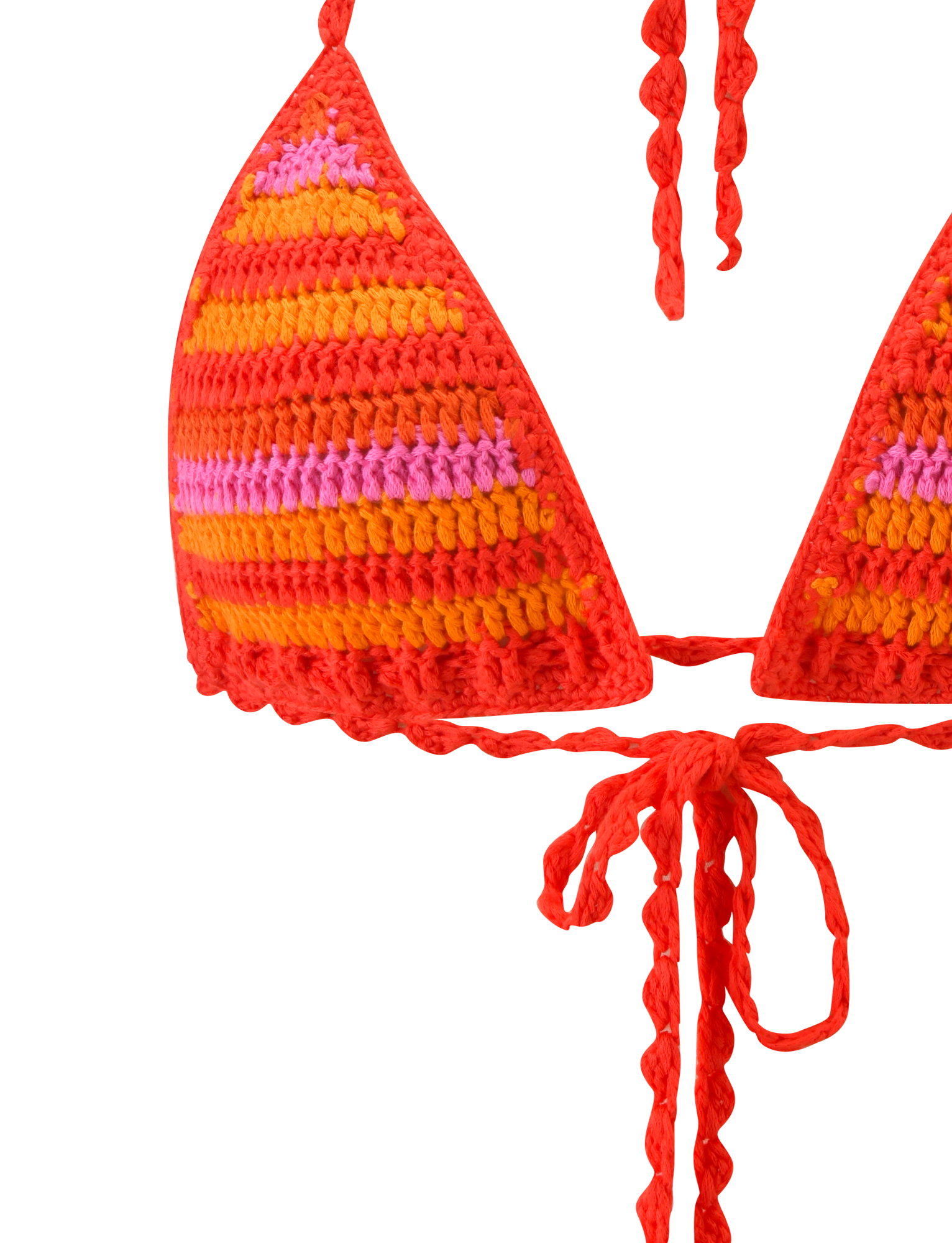 CORA BIKINI TOP 2.0 - SUNSET TROPICAL STRIPE - Image 9
