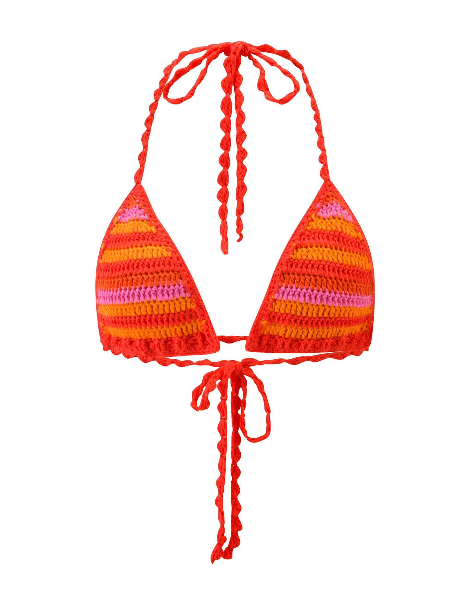 CORA BIKINI TOP 2.0 - SUNSET TROPICAL STRIPE - Image 7