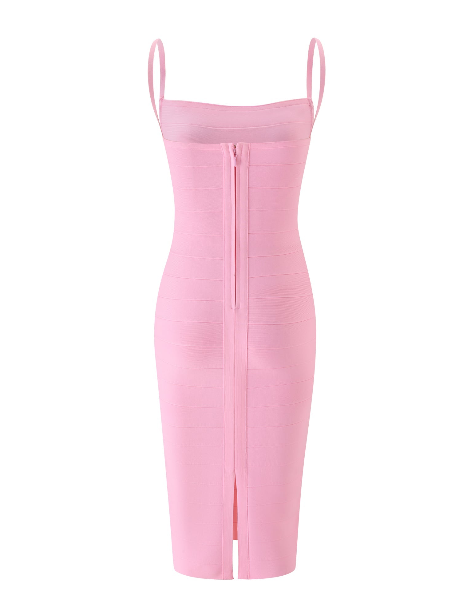 MIDORI BANDAGE MIDI DRESS - BABY PINK - Image 7