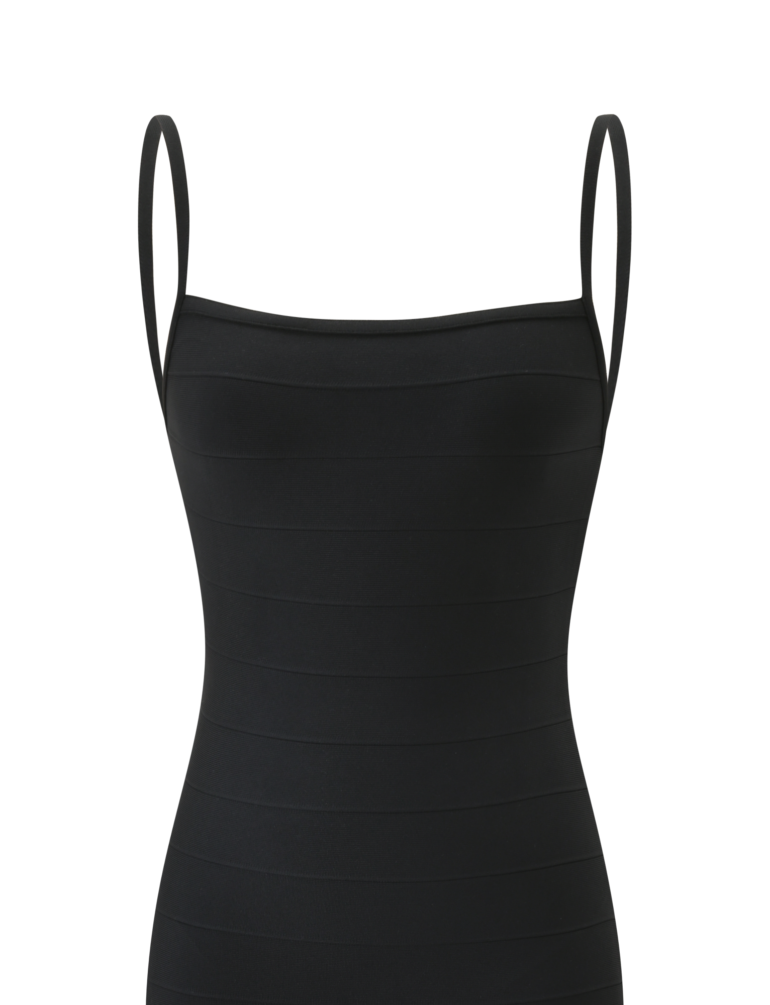 MIDORI BANDAGE MIDI DRESS - BLACK - Image 9
