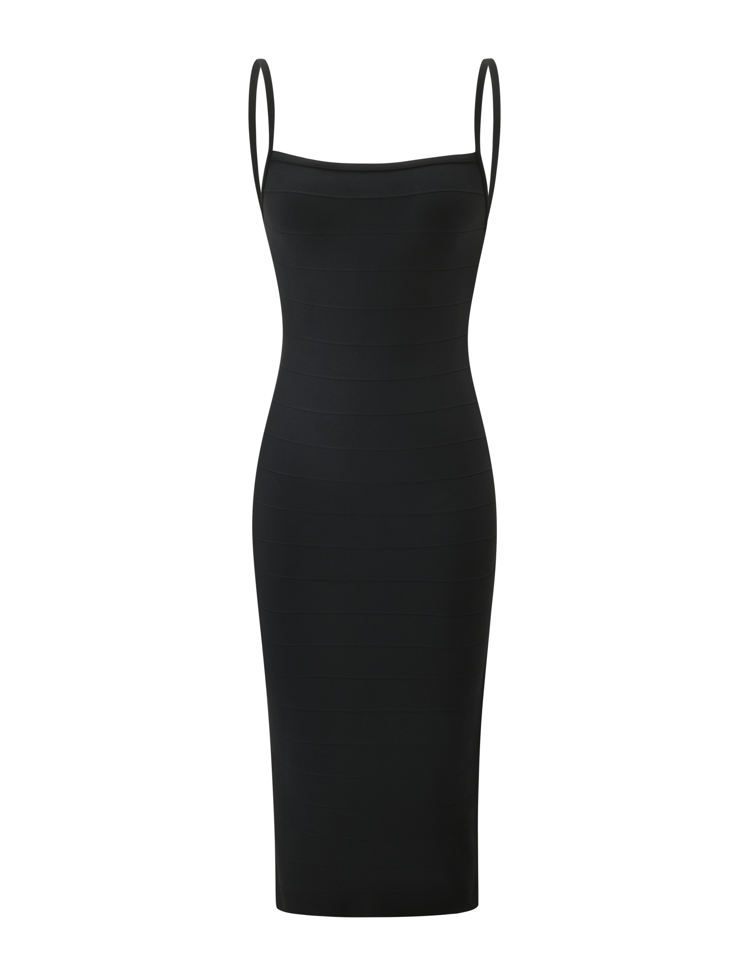 MIDORI BANDAGE MIDI DRESS - BLACK - Image 7