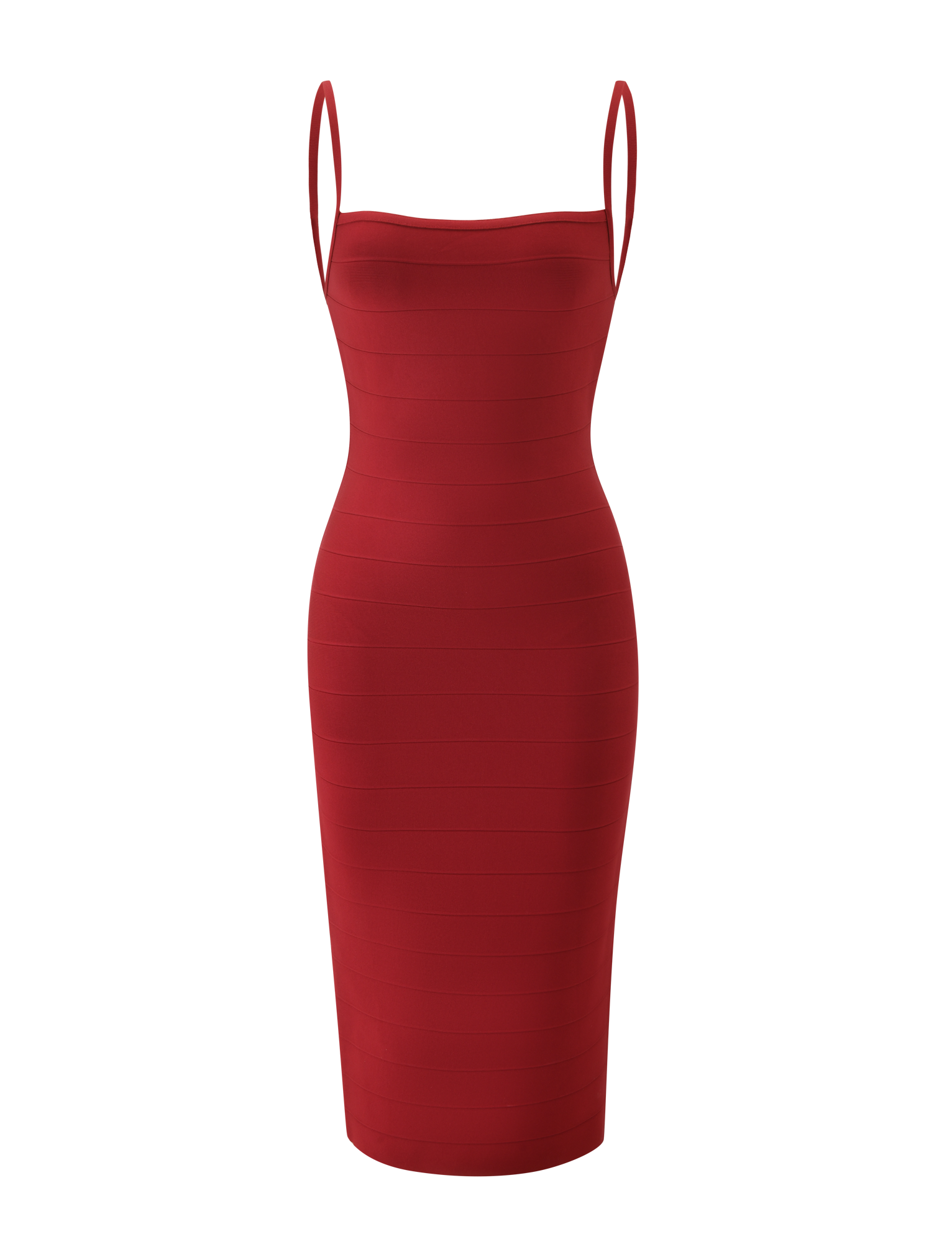 MIDORI BANDAGE MIDI DRESS - CHERRY - Image 6