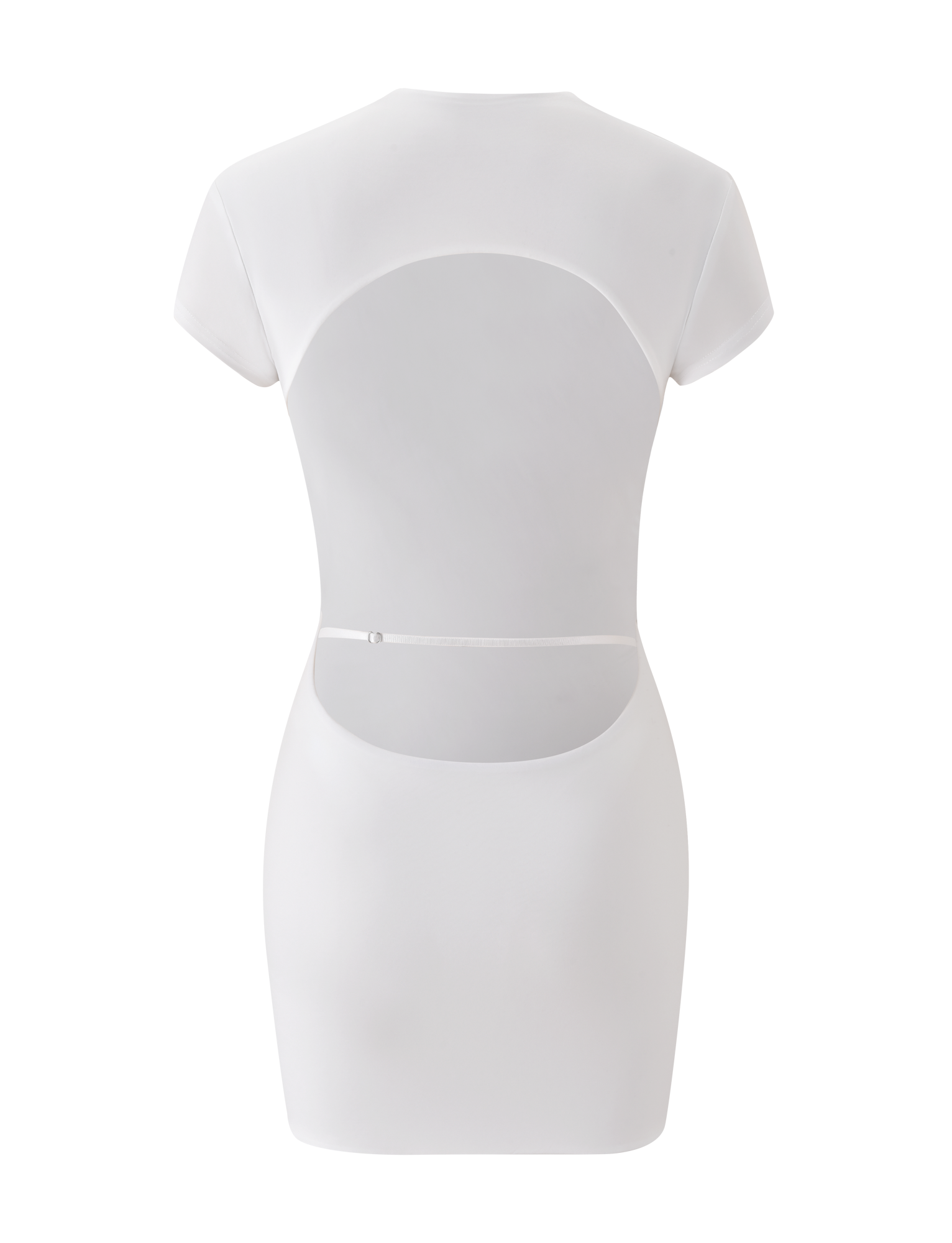 EMILY MINI DRESS - WHITE - Image 7