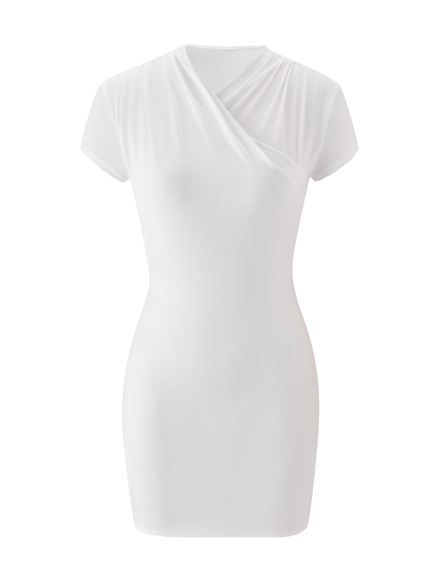 EMILY MINI DRESS - WHITE - Image 6