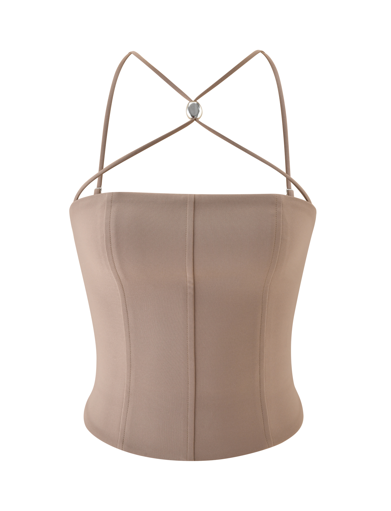 TAMORA CORSET TOP - TAUPE - Image 6