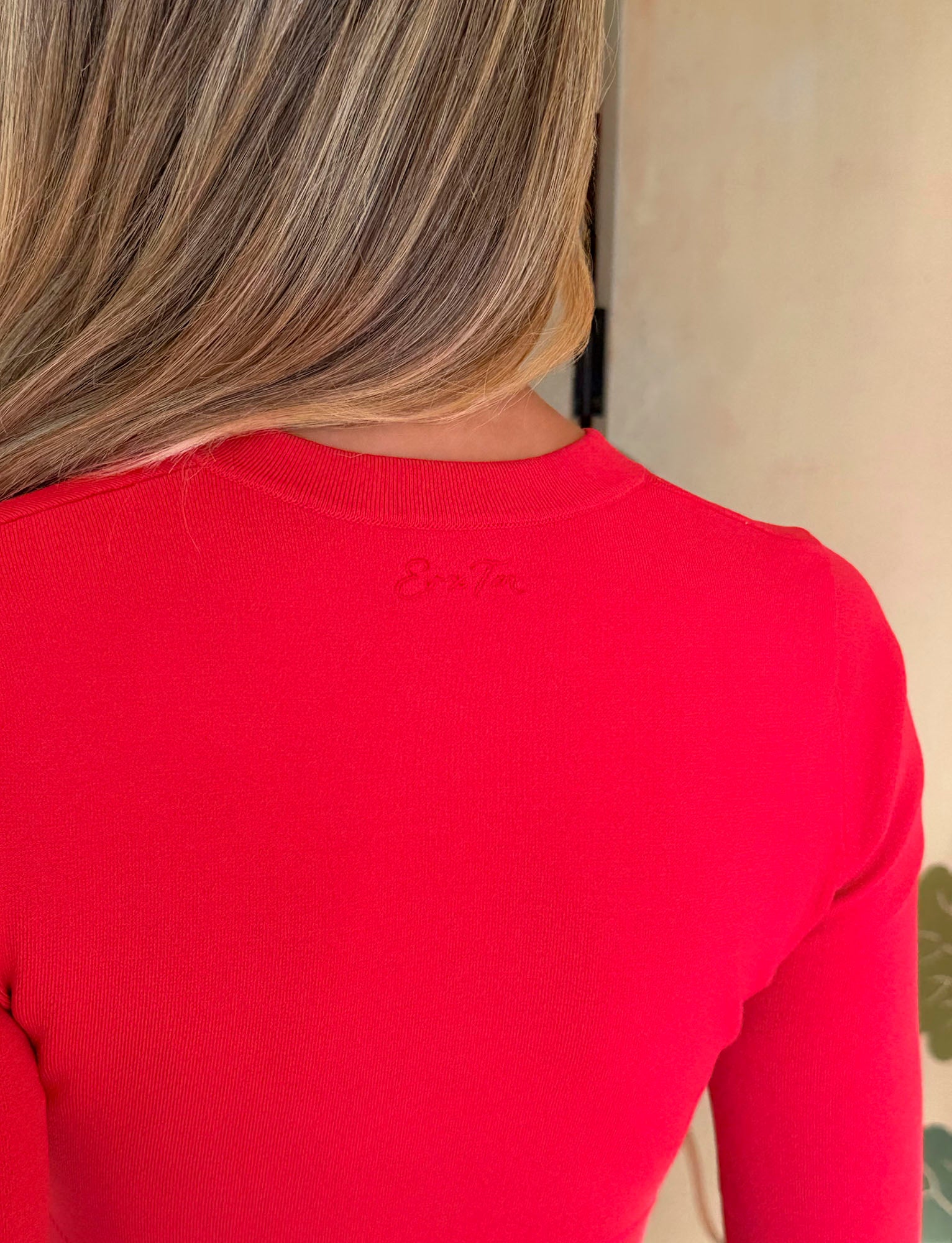 DAMARIS CARDIGAN - RED - Image 3