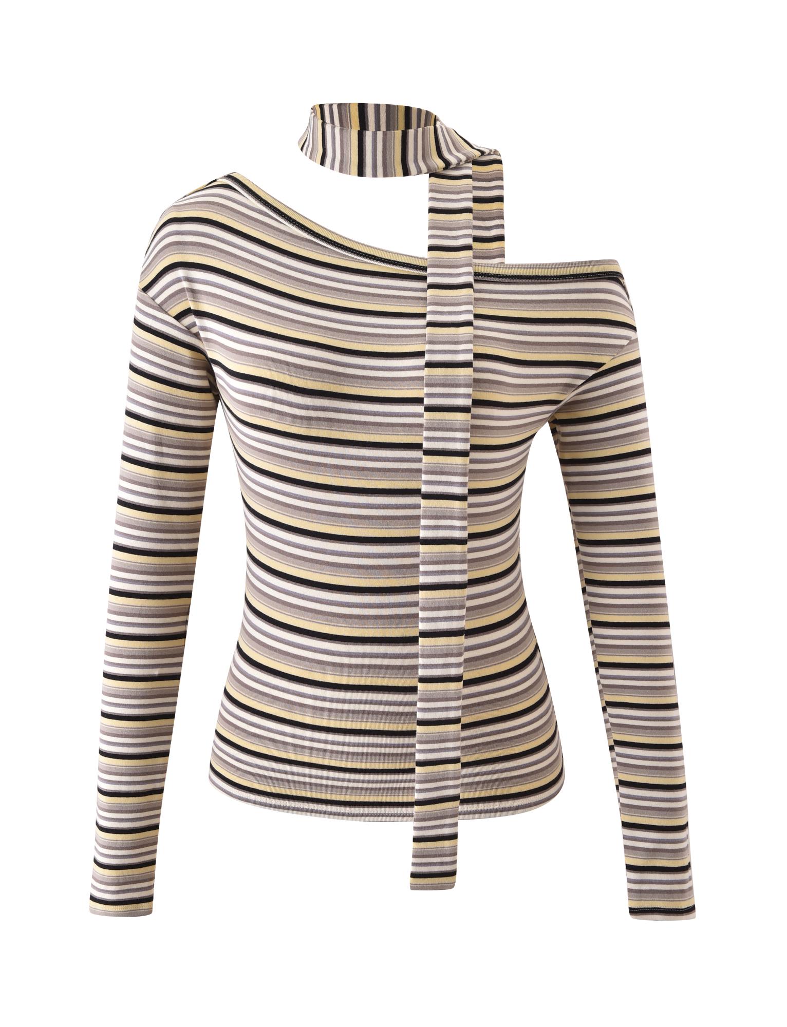 KIERSTEN SCARF TOP - MULTISTRIPE - Image 8