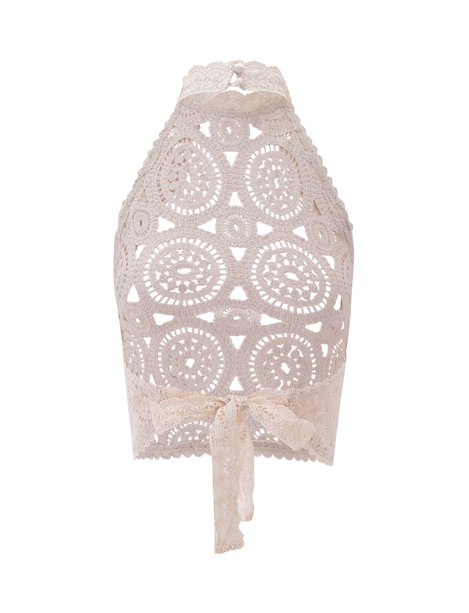 SYNTHIA CROCHET TOP - CREAM - Image 8