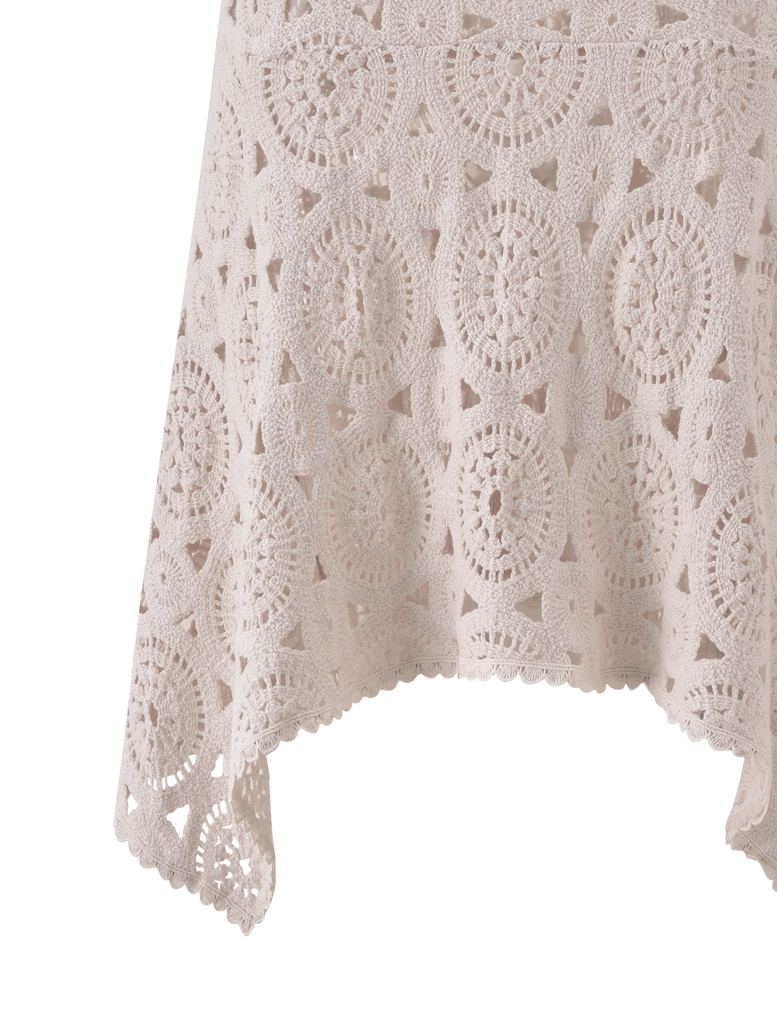 SYNTHIA CROCHET MIDI SKIRT - CREAM - Image 10