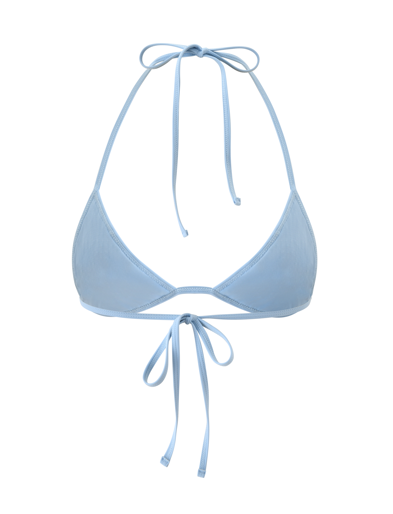 SOLAS SEQUIN BIKINI TOP - SKY BLUE - Image 8