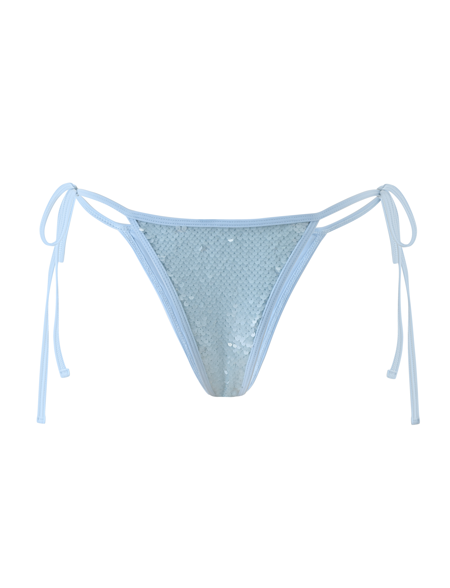 SOLAS SEQUIN BIKINI BOTTOM - SKY BLUE - Image 7