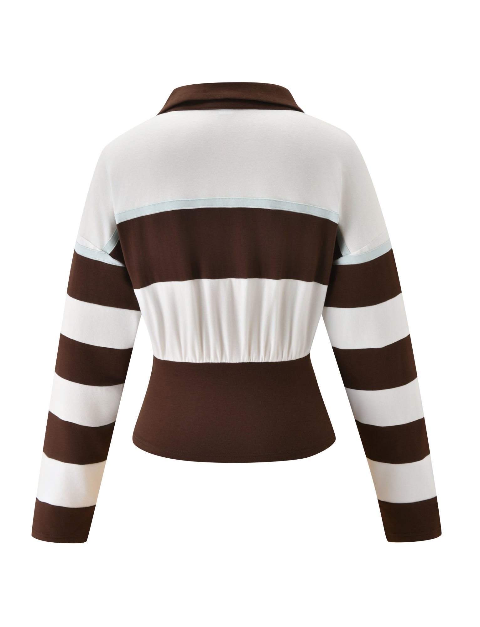 COLLINS RUGBY TOP - CHOCOLATE STRIPE - Image 7