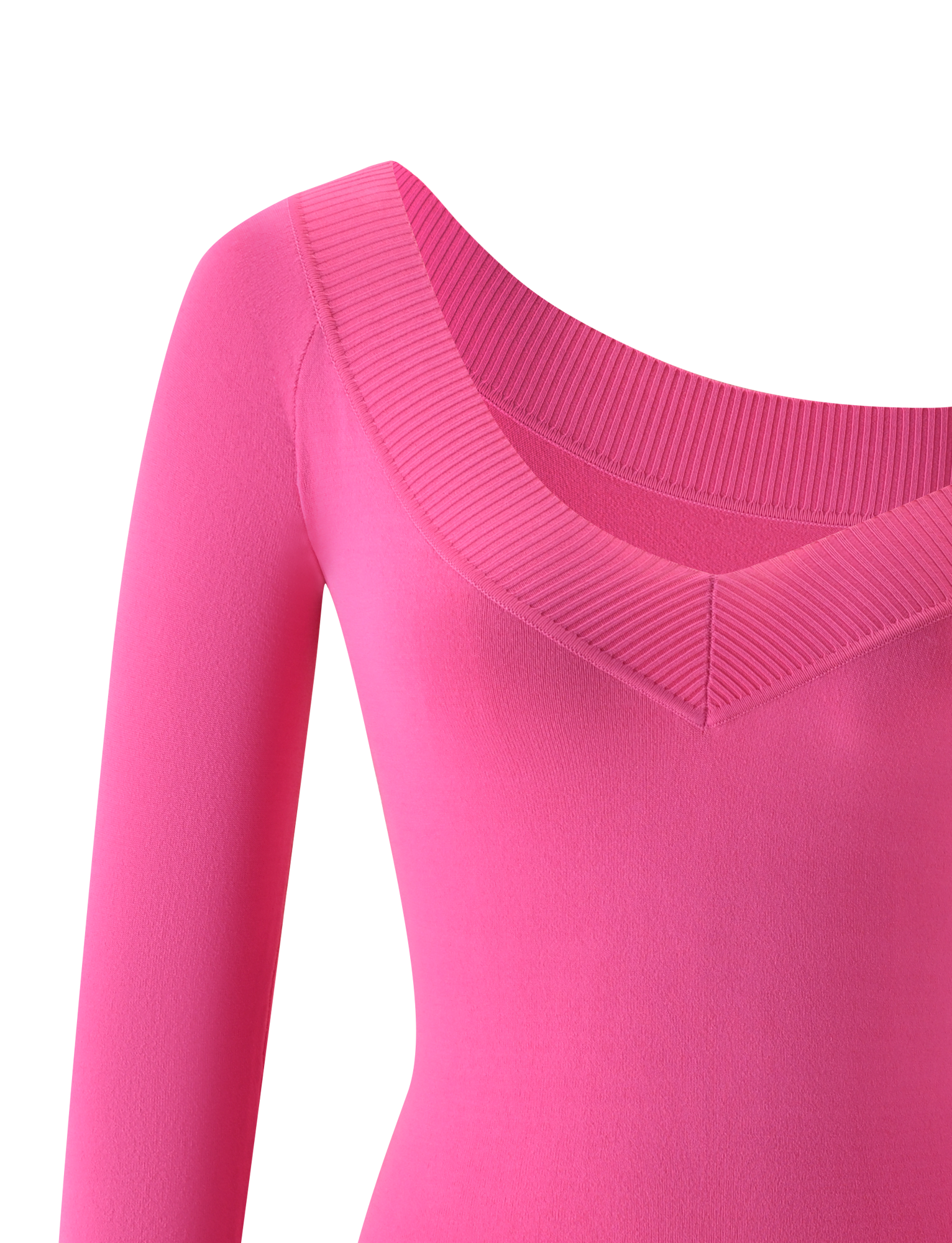 PARKER KNIT MINI DRESS - FUCHSIA - Image 8