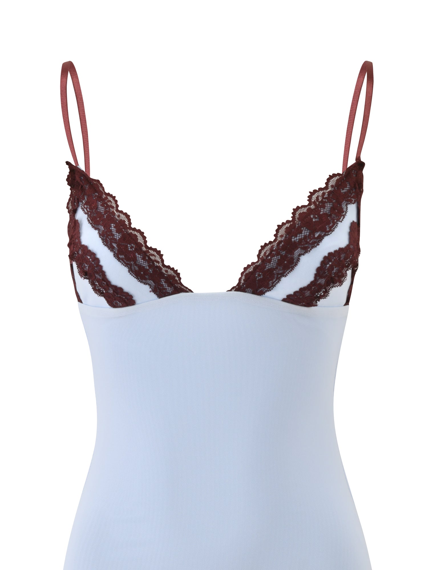 ARIES MINI DRESS - BLUE AND BROWN - Image 8