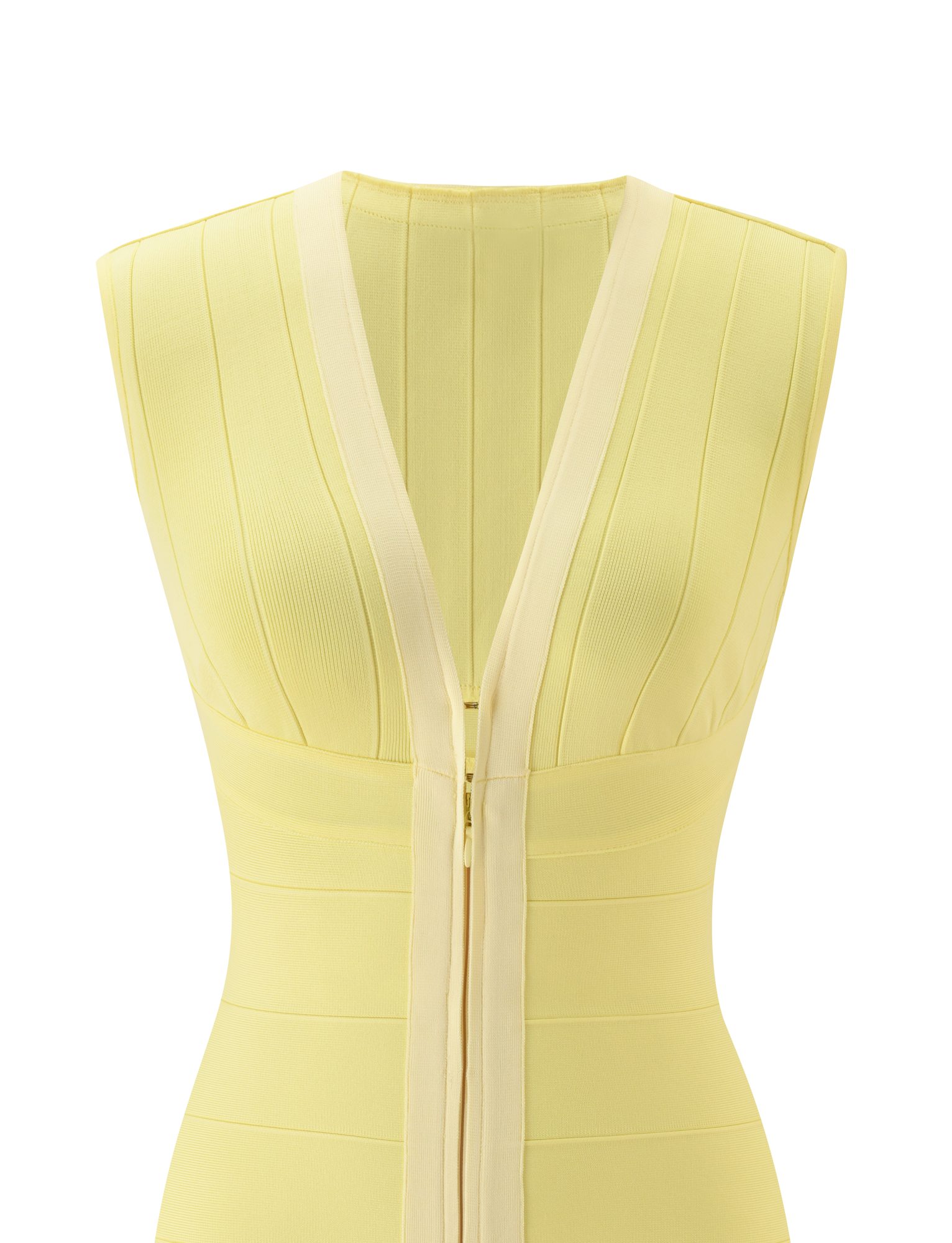 EMBER BANDAGE MINI DRESS - BUTTER YELLOW - Image 11
