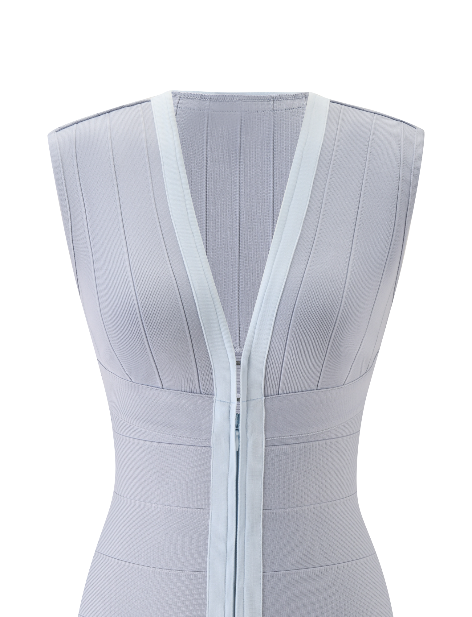 EMBER BANDAGE MINI DRESS - DOVE GREY - Image 10