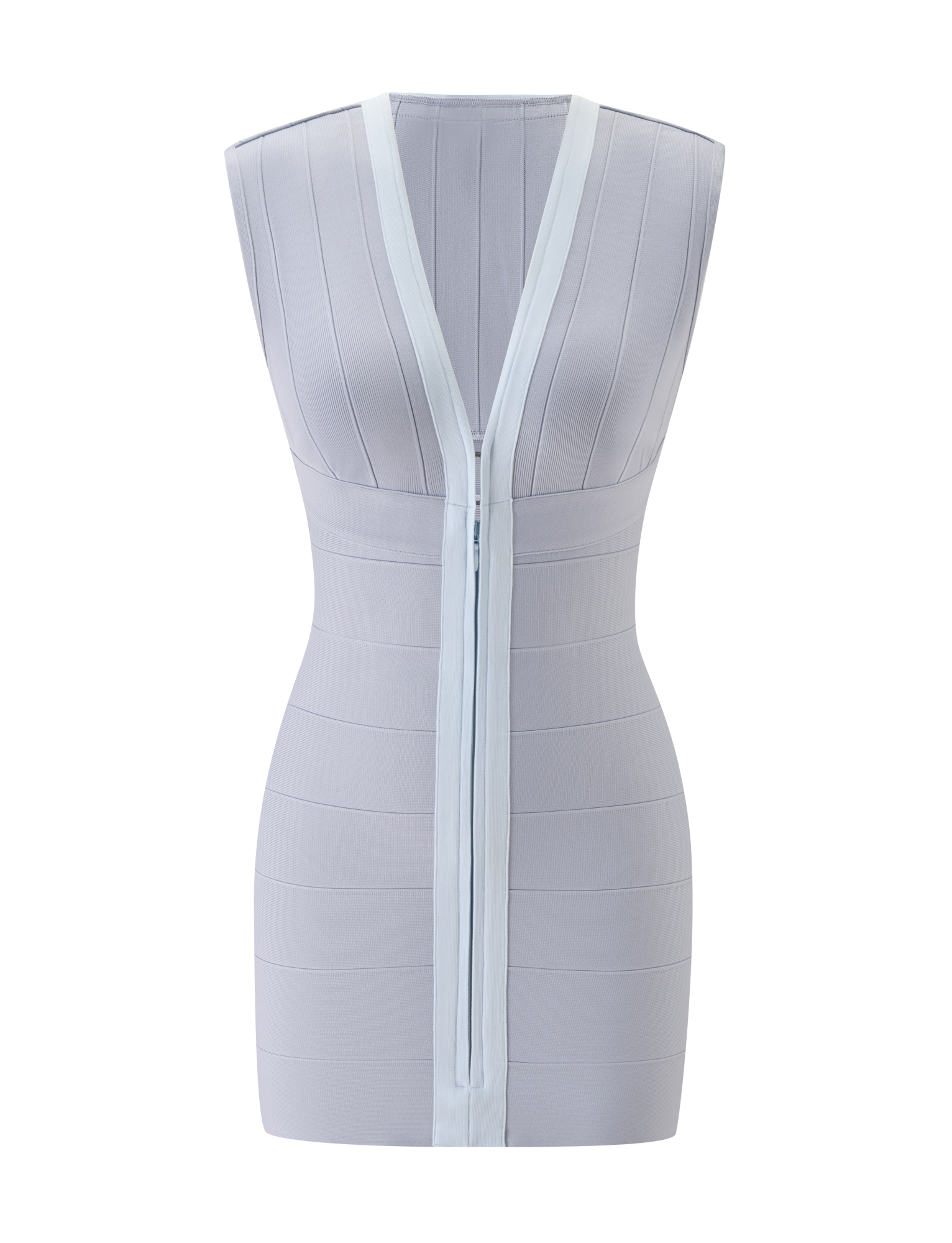 EMBER BANDAGE MINI DRESS - DOVE GREY - Image 8