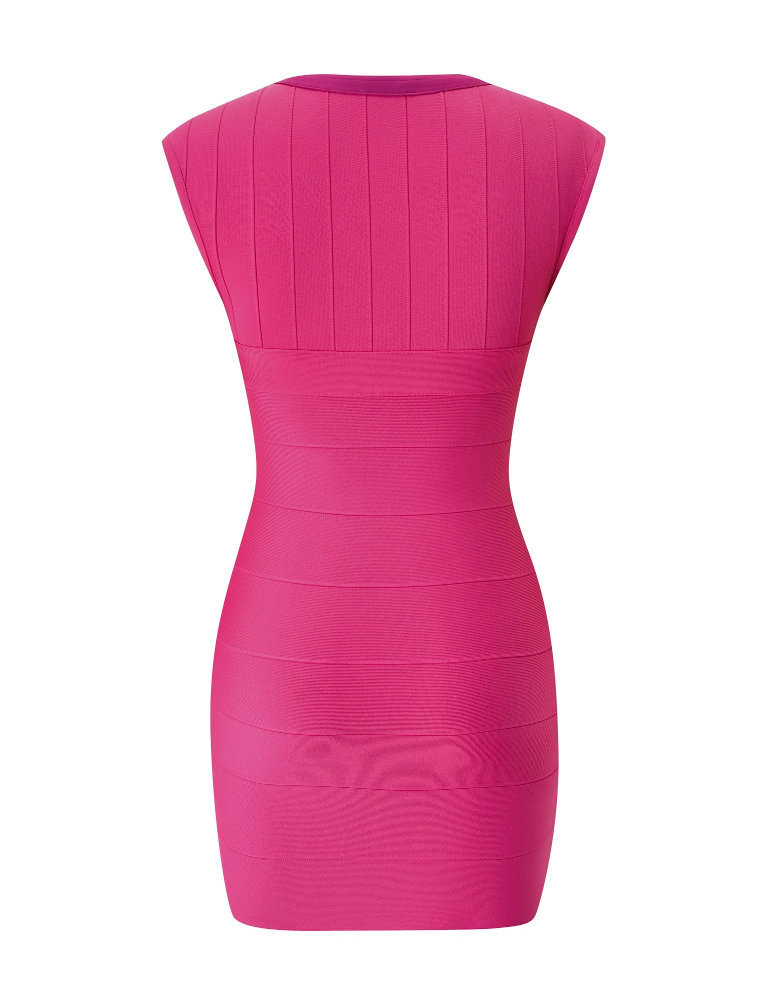 EMBER BANDAGE MINI DRESS - MAGENTA - Image 7