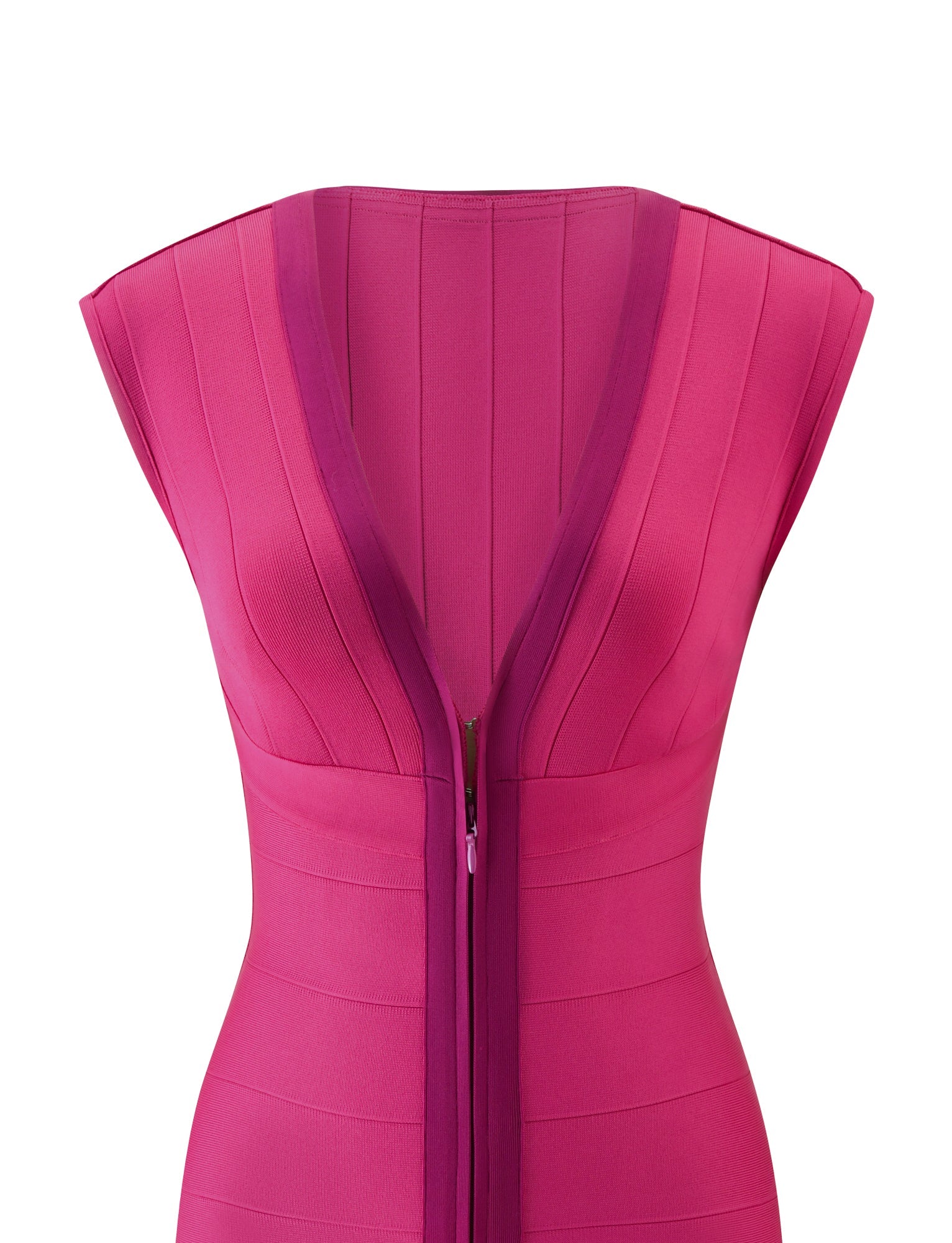EMBER BANDAGE MINI DRESS - MAGENTA - Image 8