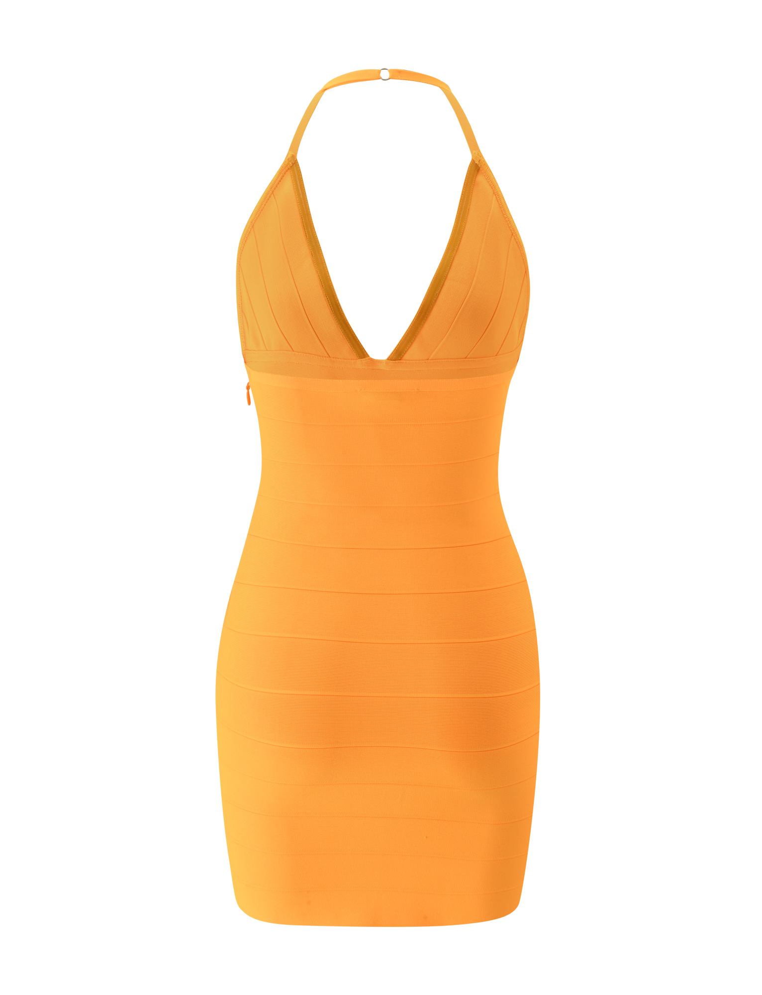 NYX BANDAGE MINI DRESS - NEON MANGO - Image 9