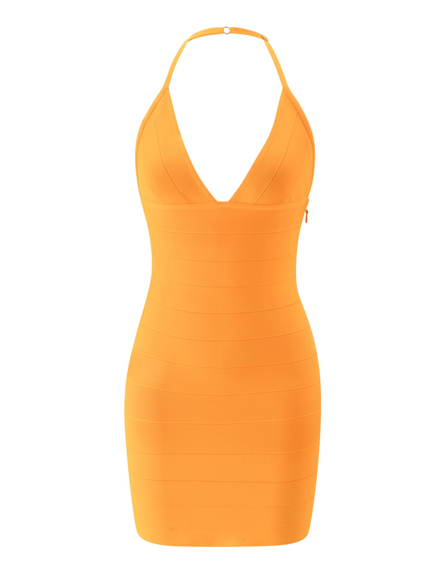NYX BANDAGE MINI DRESS - NEON MANGO - Image 8