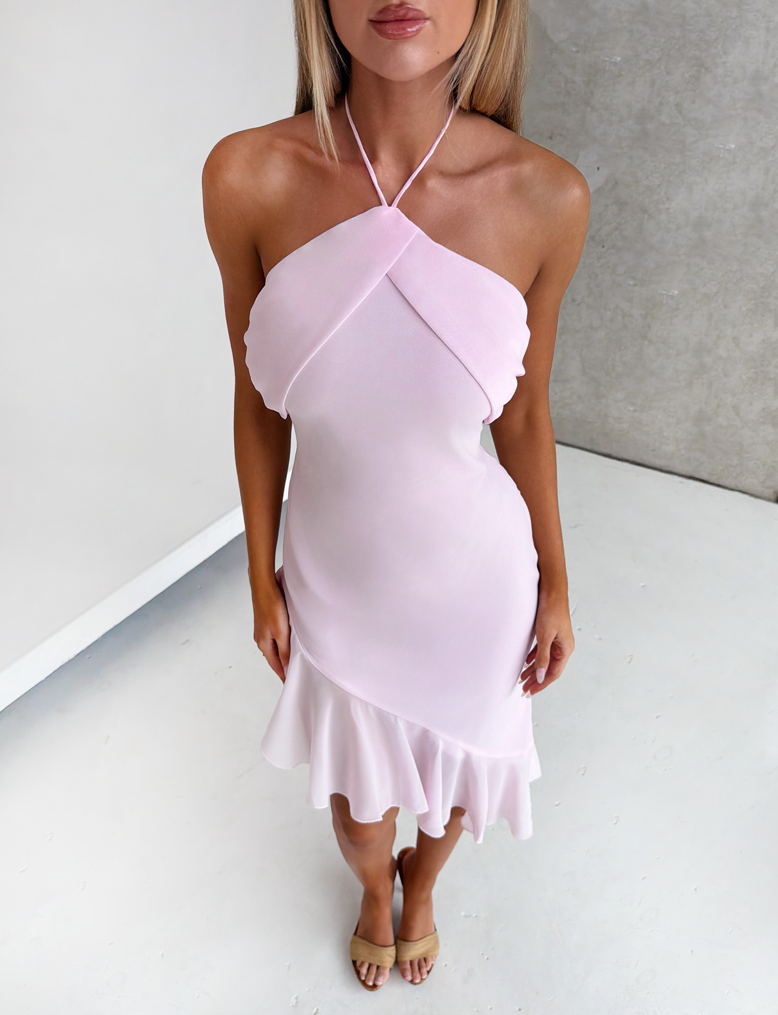 ELARINA MIDI DRESS - PINK - Image 6