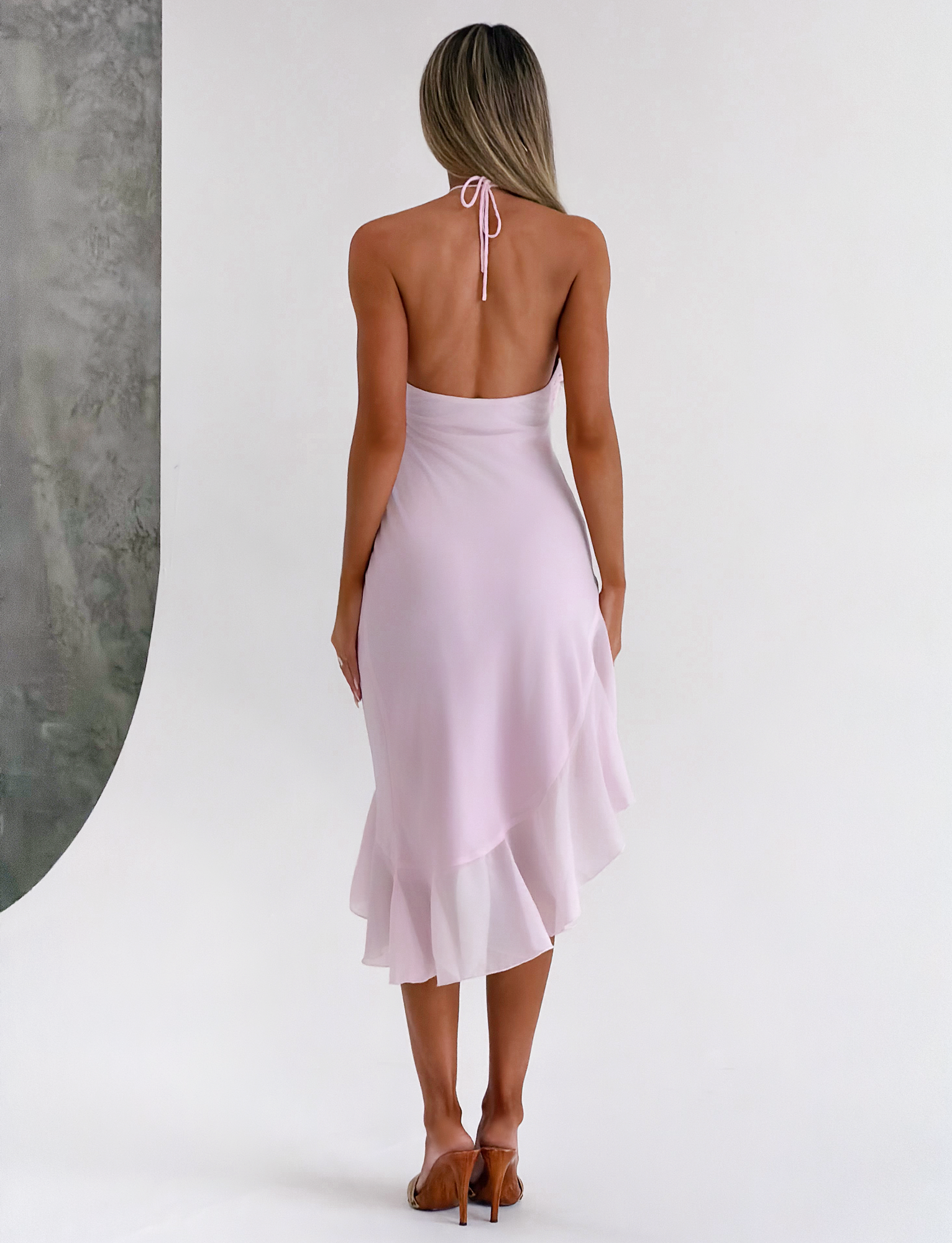 ELARINA MIDI DRESS - PINK - Image 5
