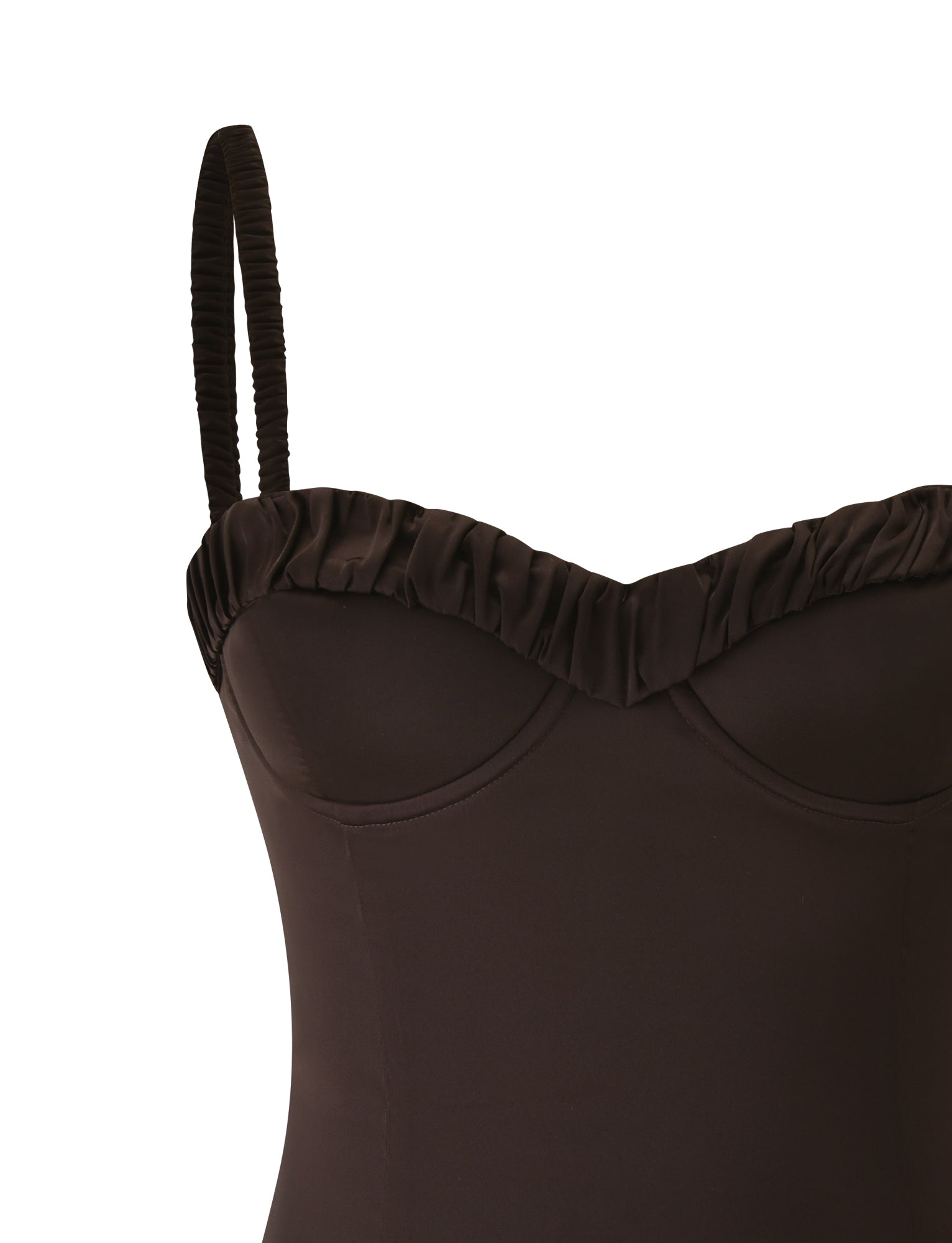 GEORGINA MINI DRESS - BROWN - Image 10