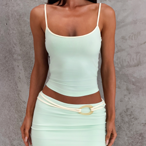 GREER TOP - MINT GREEN