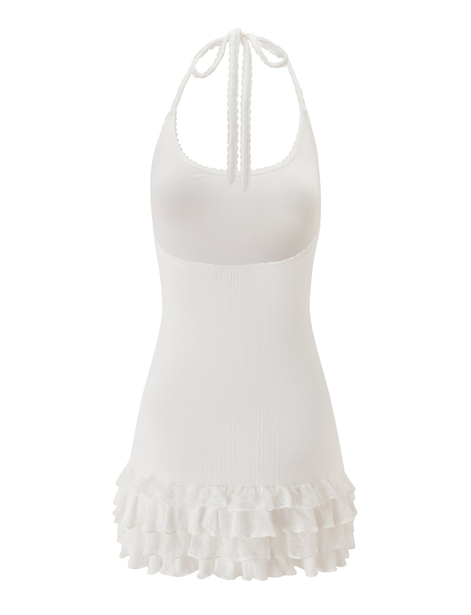 TIPPI MINI DRESS - WHITE - Image 6