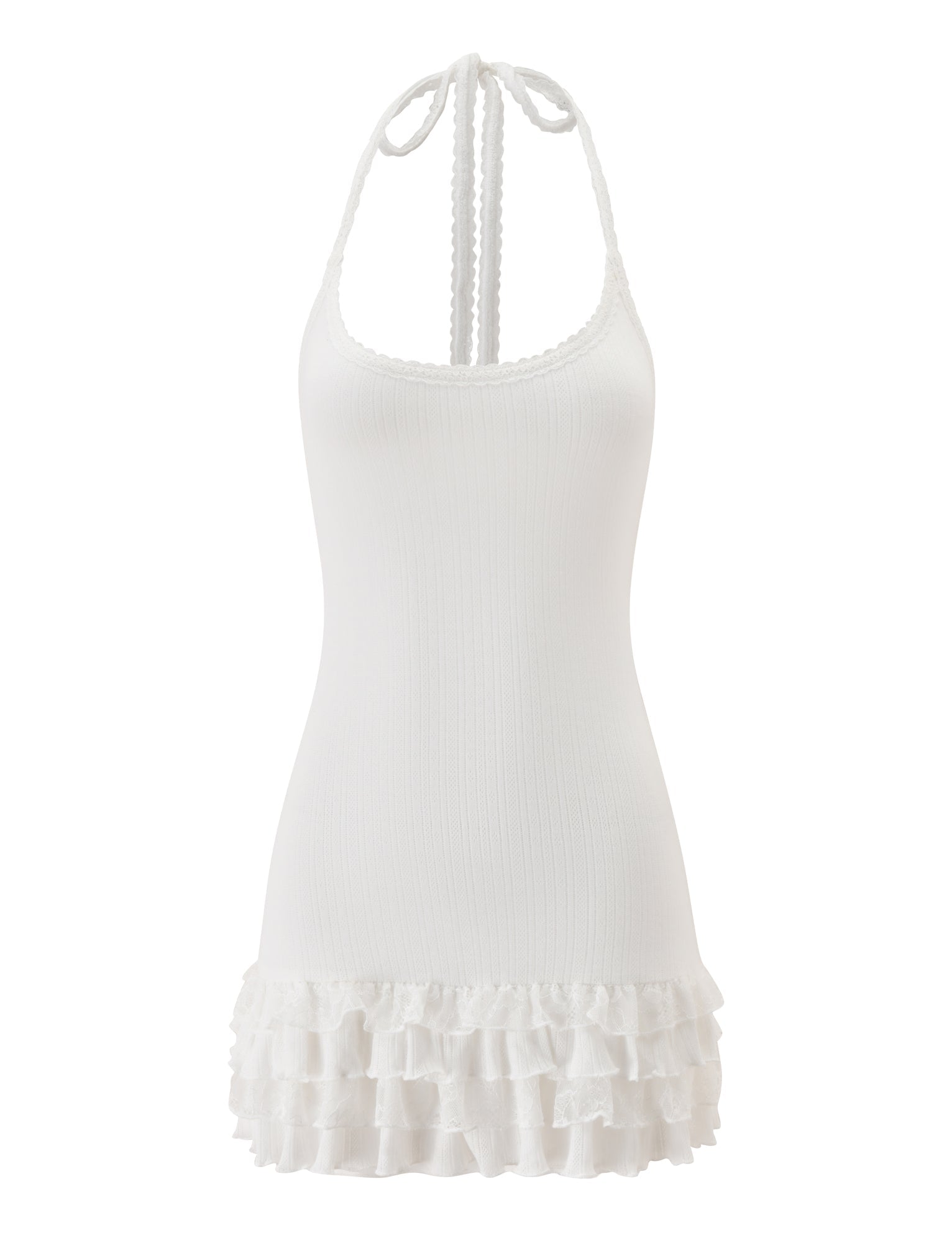 TIPPI MINI DRESS - WHITE - Image 5