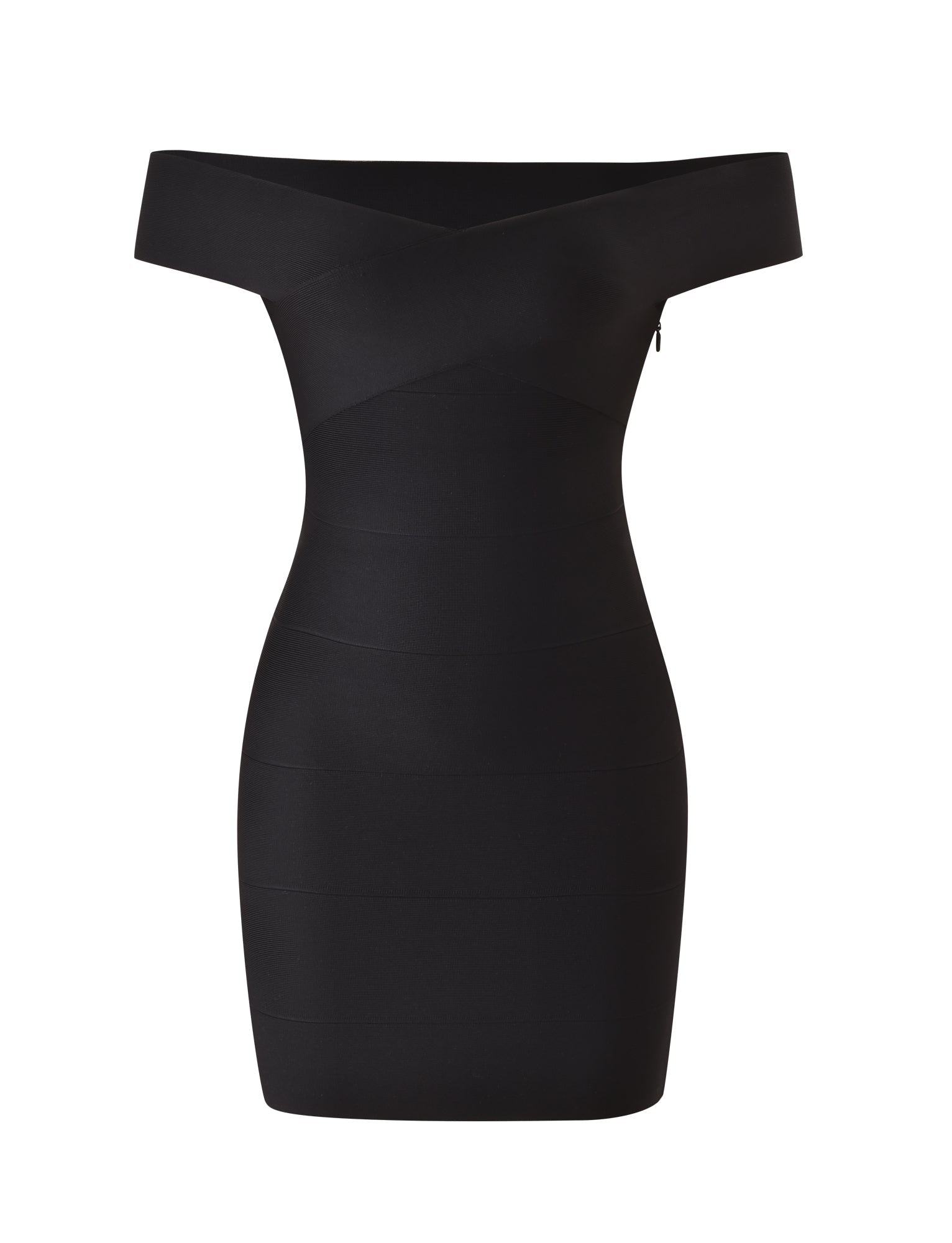 ANTONEA BANDAGE MINI DRESS - BLACK - Image 6