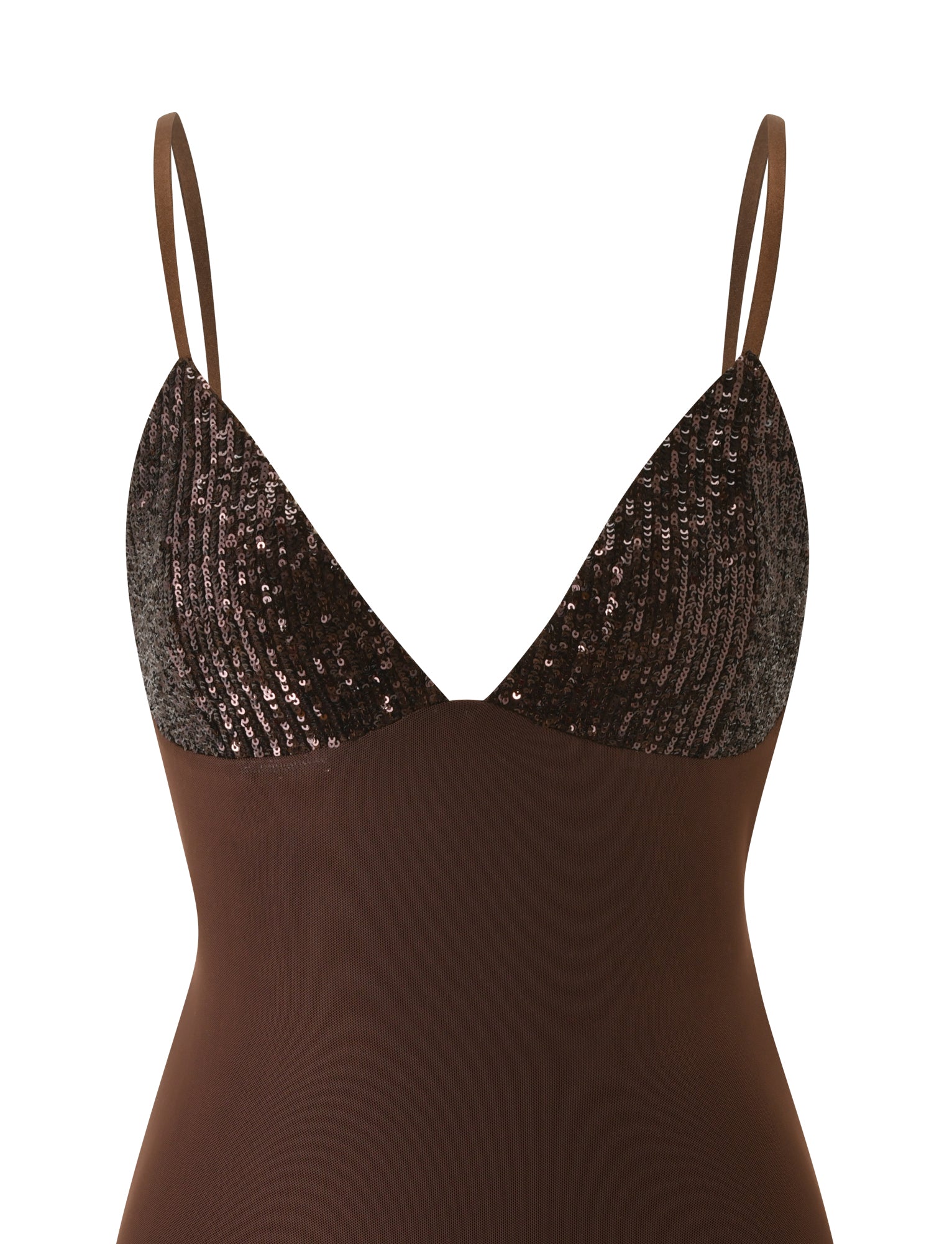 SYLA MINI DRESS - CHOCOLATE - Image 8